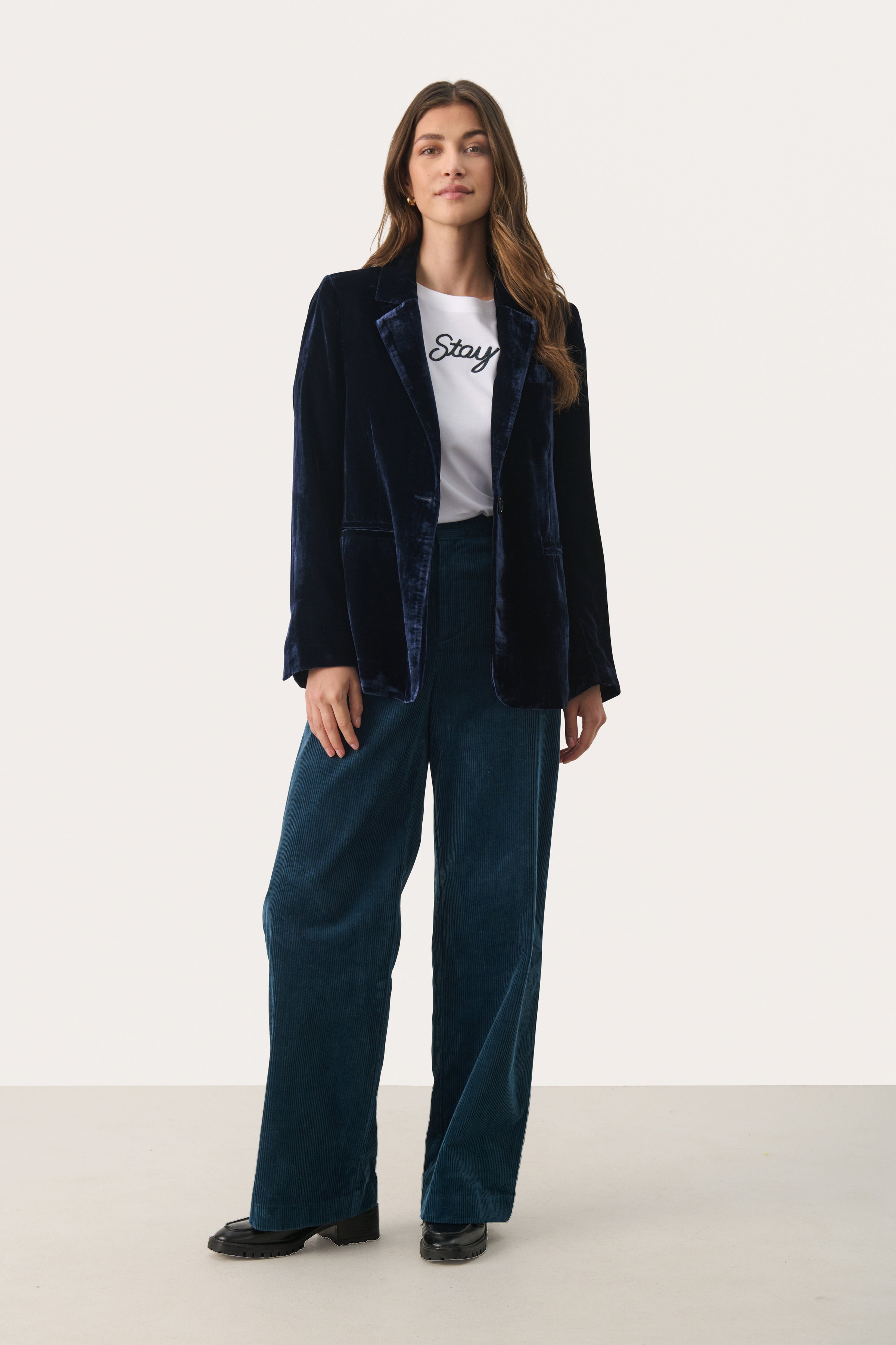 Part Two Clarisse Corduroy Trousers in Blue