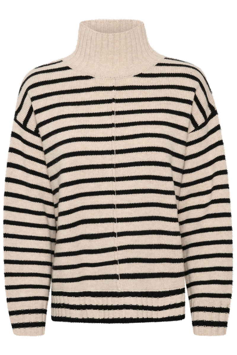 Part Two Lilye Striped Highneck Sweater