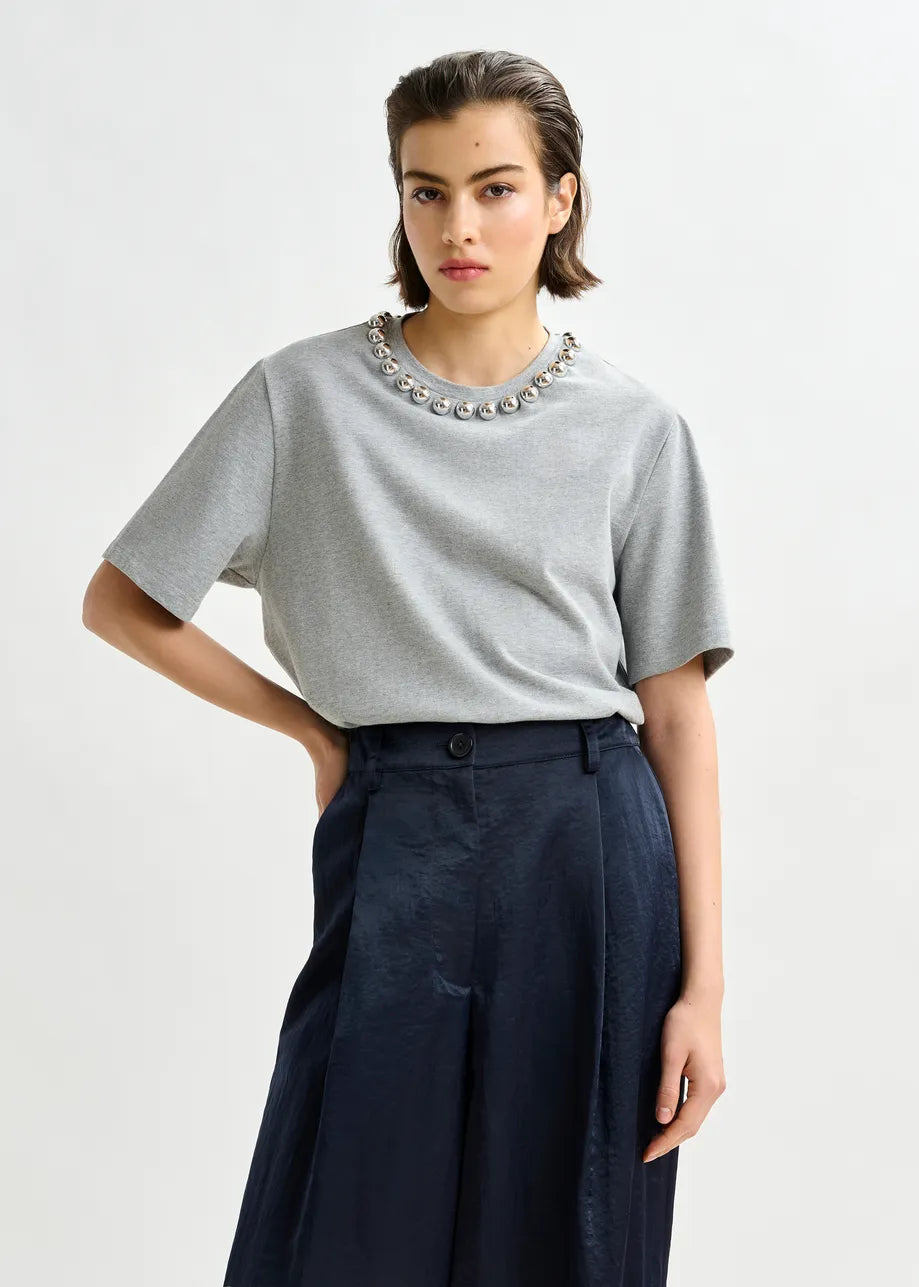 Essentiel Antwerp Intenso Silver Balls T-Shirt