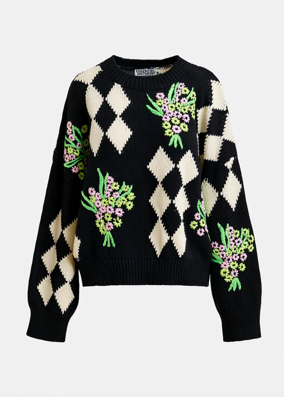 Jactori Embroidered Sweater