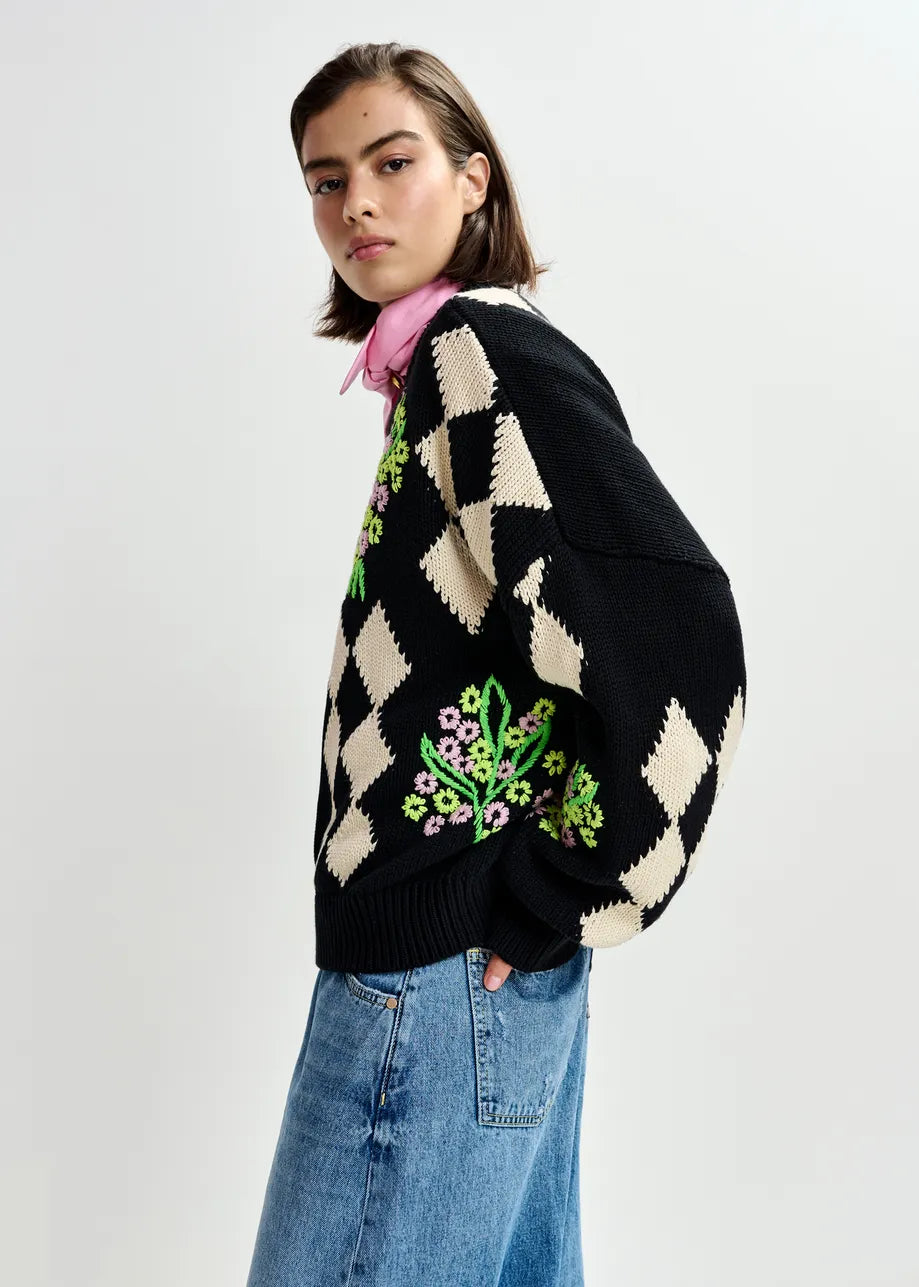 Jactori Embroidered Sweater