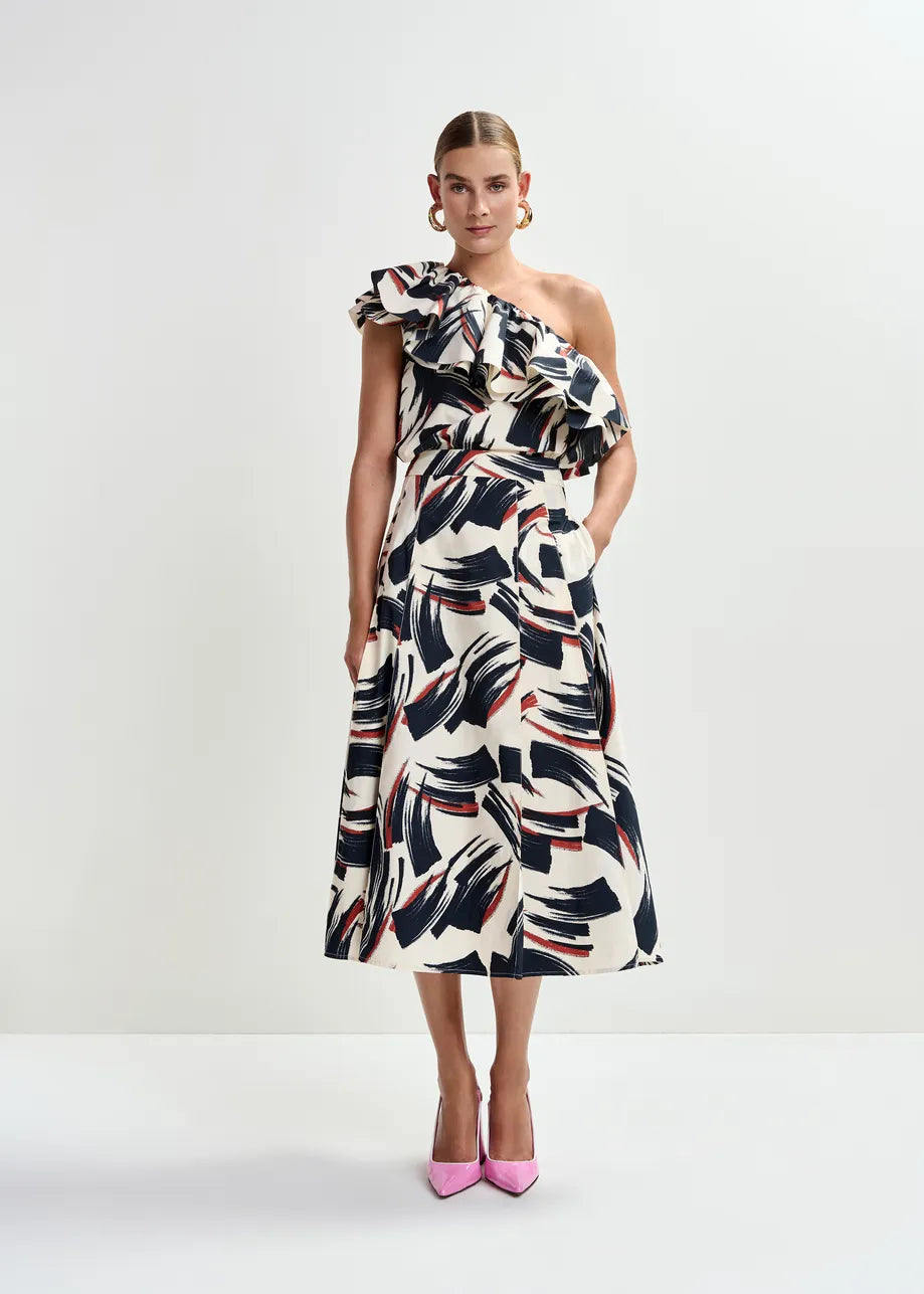 Essentiel Antwerp Jaelyn Pleat Midi-Skirt