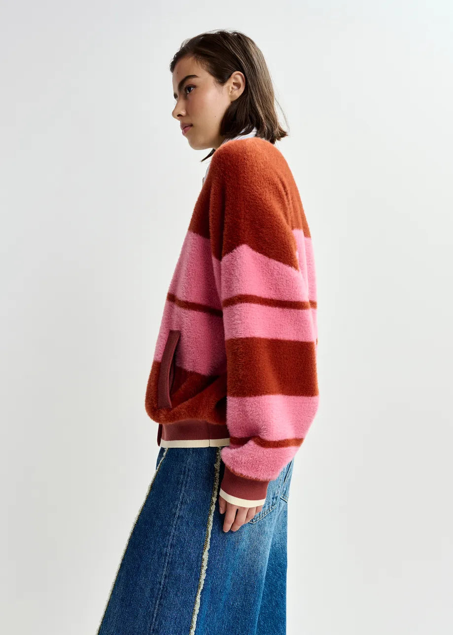 Essentiel Antwerp Jicama Burned Red Knit Jacket