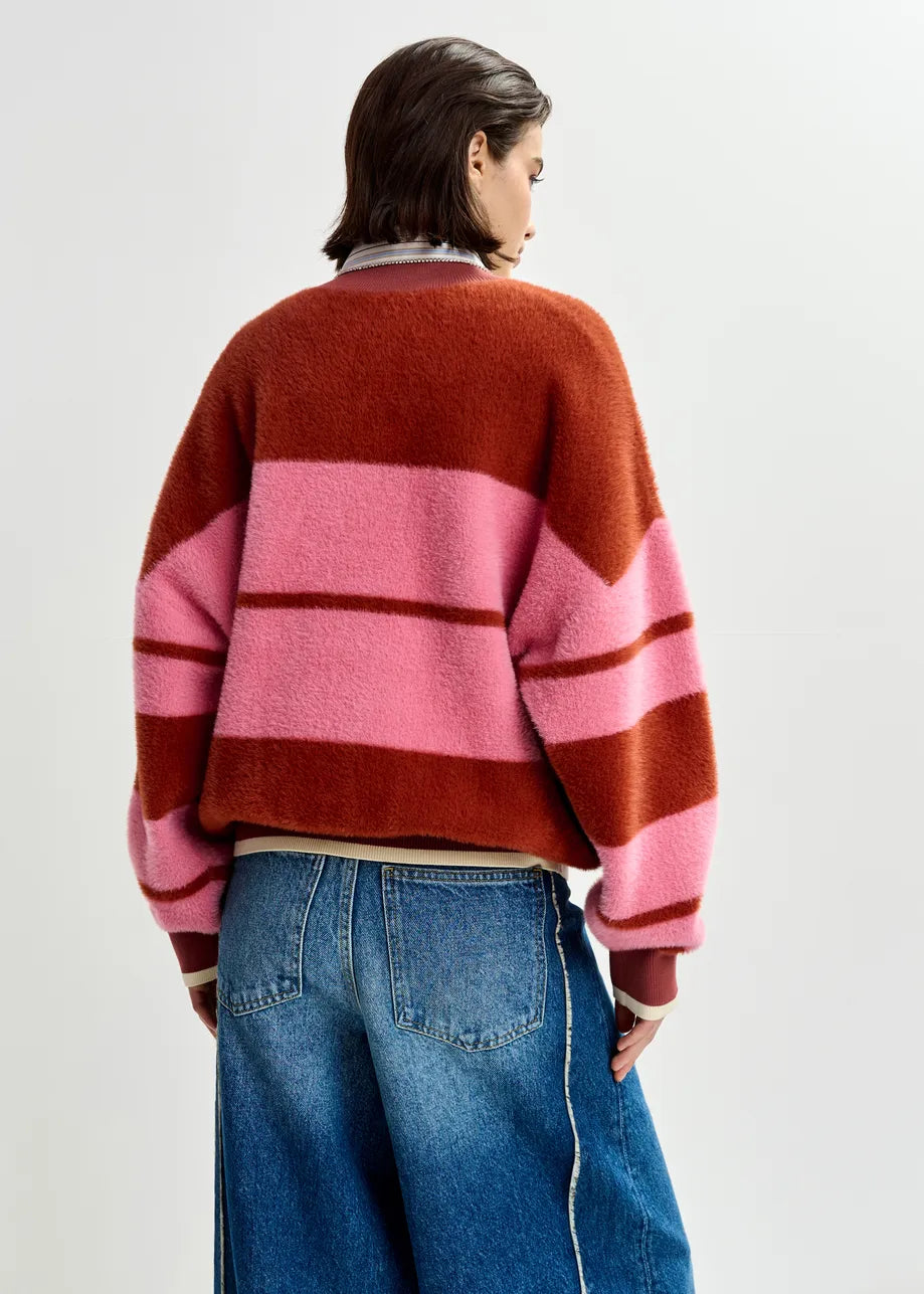 Essentiel Antwerp Jicama Burned Red Knit Jacket