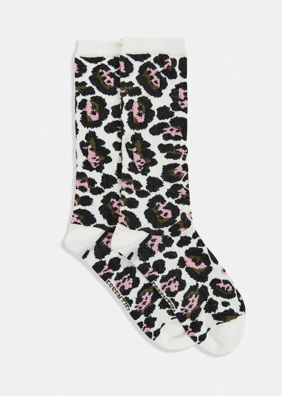Essentiel Antwerp Jimz Jacquard Leopard Socks