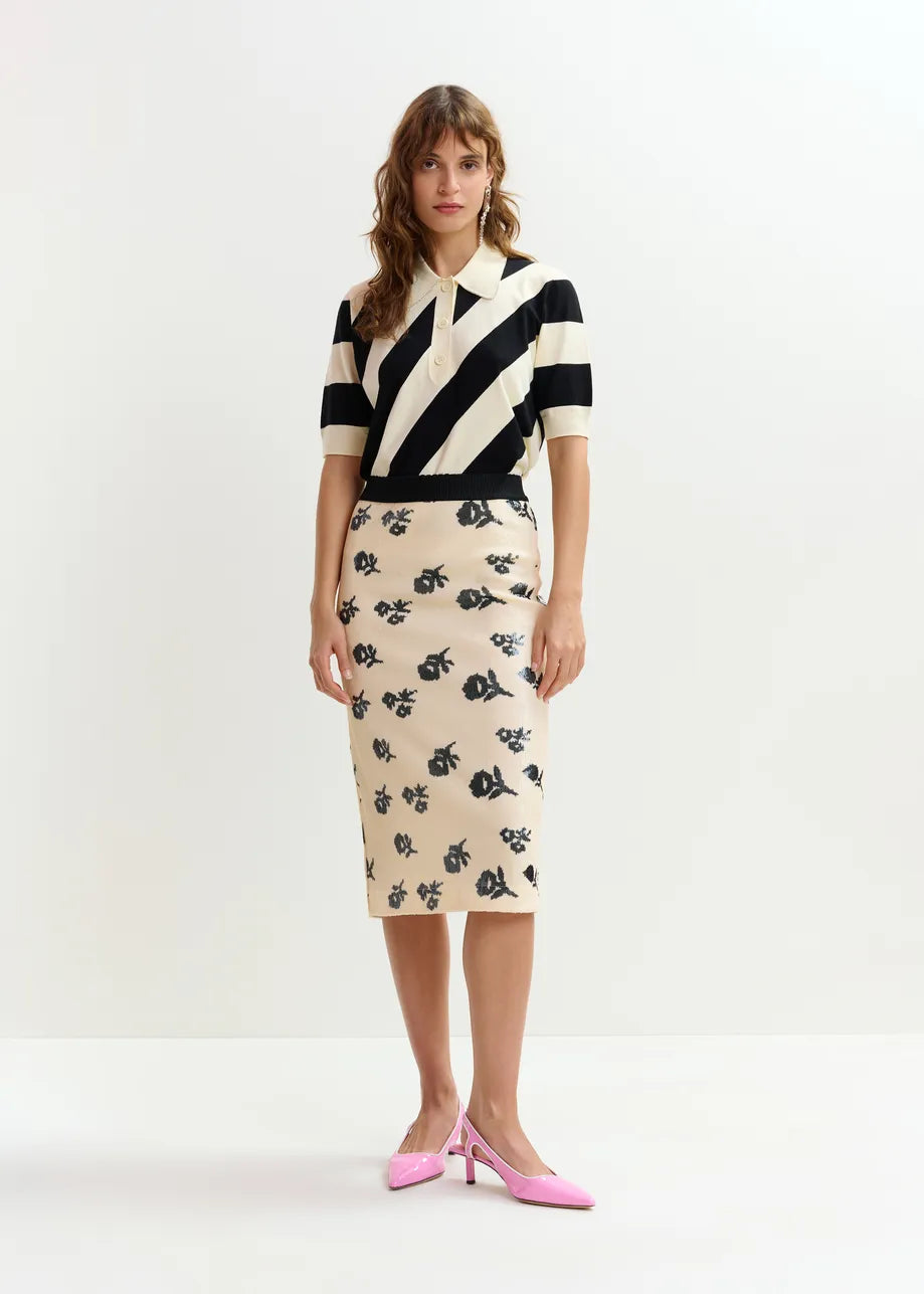 Essentiel Antwerp Joram Striped Polo Knit