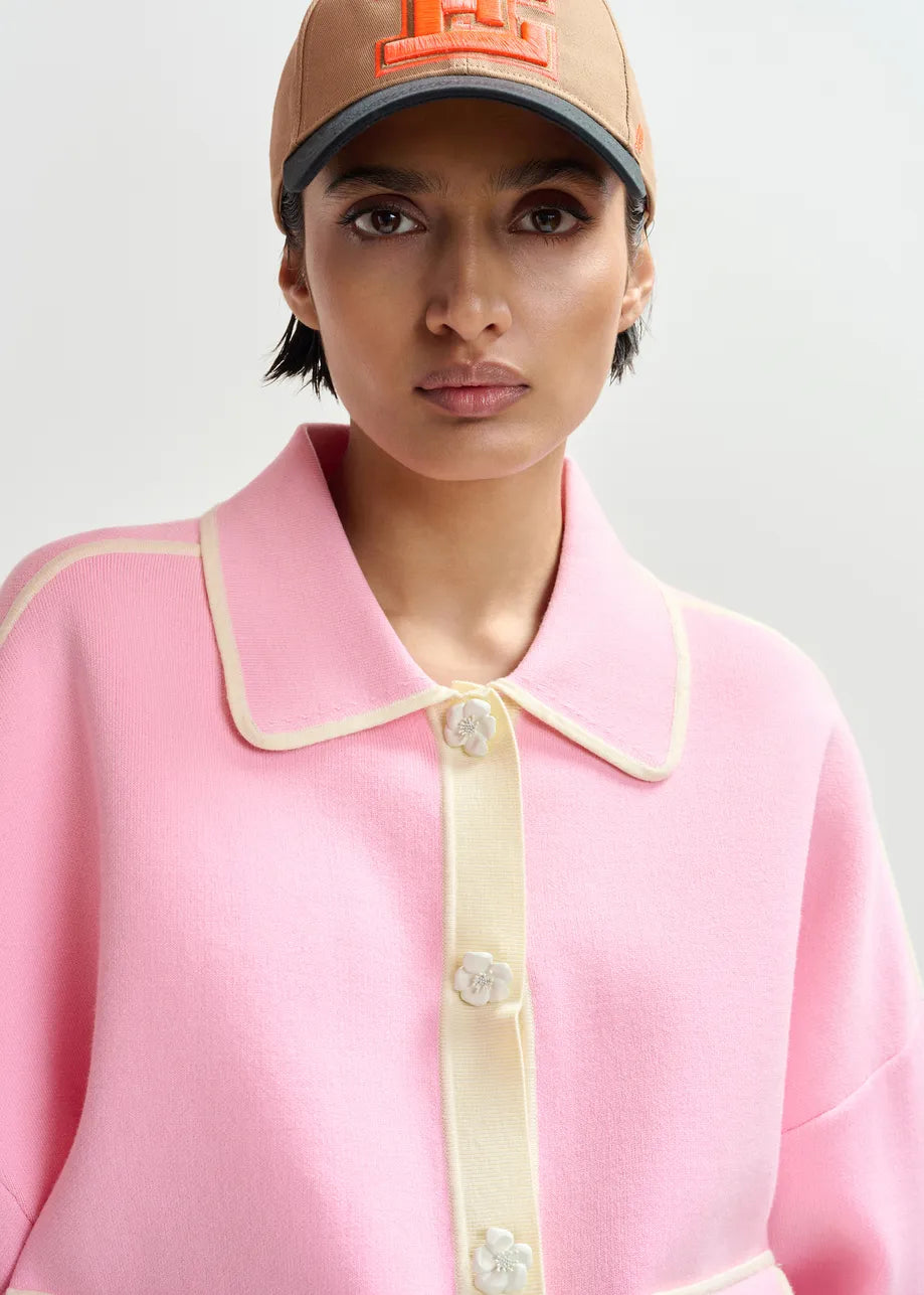 Essentiel Antwerp Jugly Navy Knit Cardigan