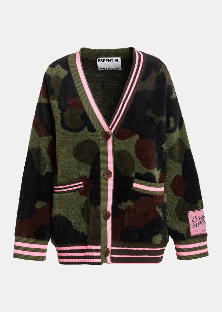 Essentiel Antwerp Kamoo Camoflage Cardigan