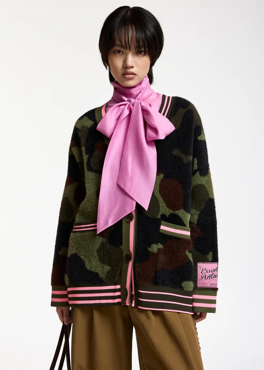 Essentiel Antwerp Kamoo Camoflage Cardigan