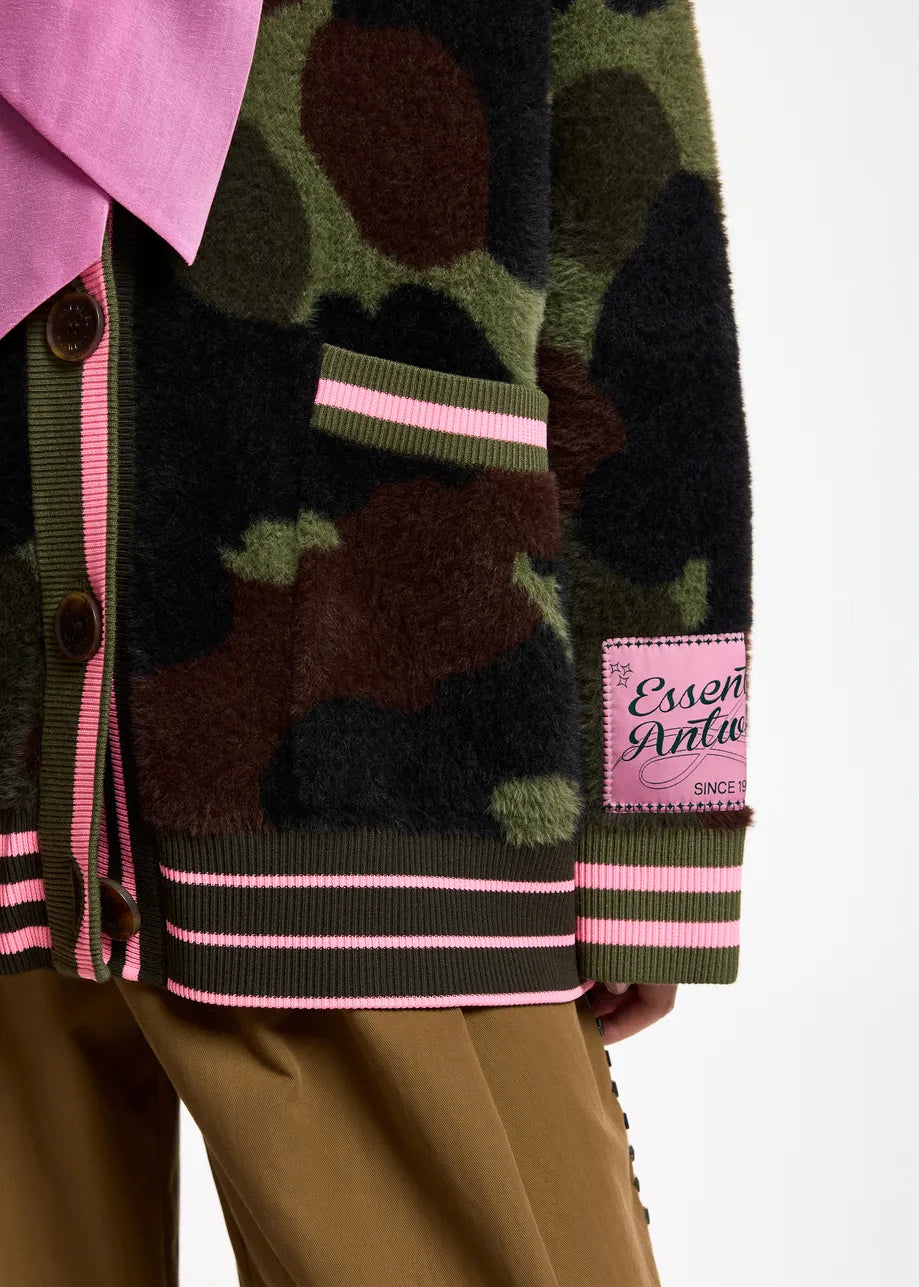 Essentiel Antwerp Kamoo Camoflage Cardigan