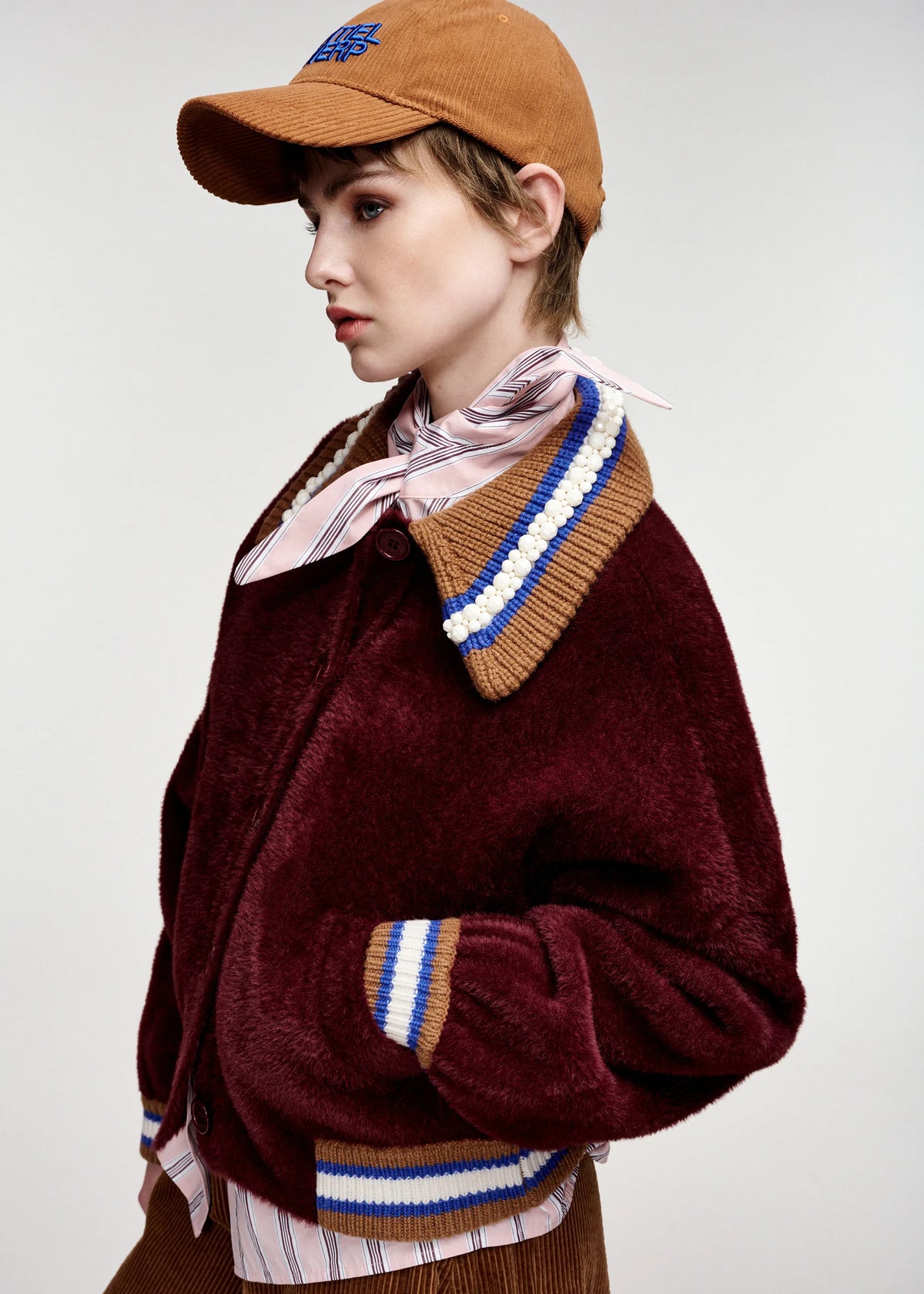 Essentiel Antwerp Kamore Wine Jacket