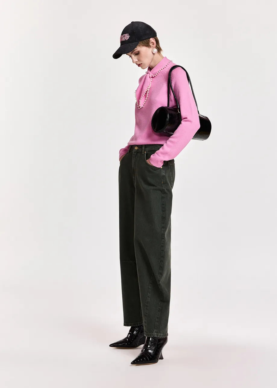 Essentiel Antwerp Kasa Pink Beaded Pullover