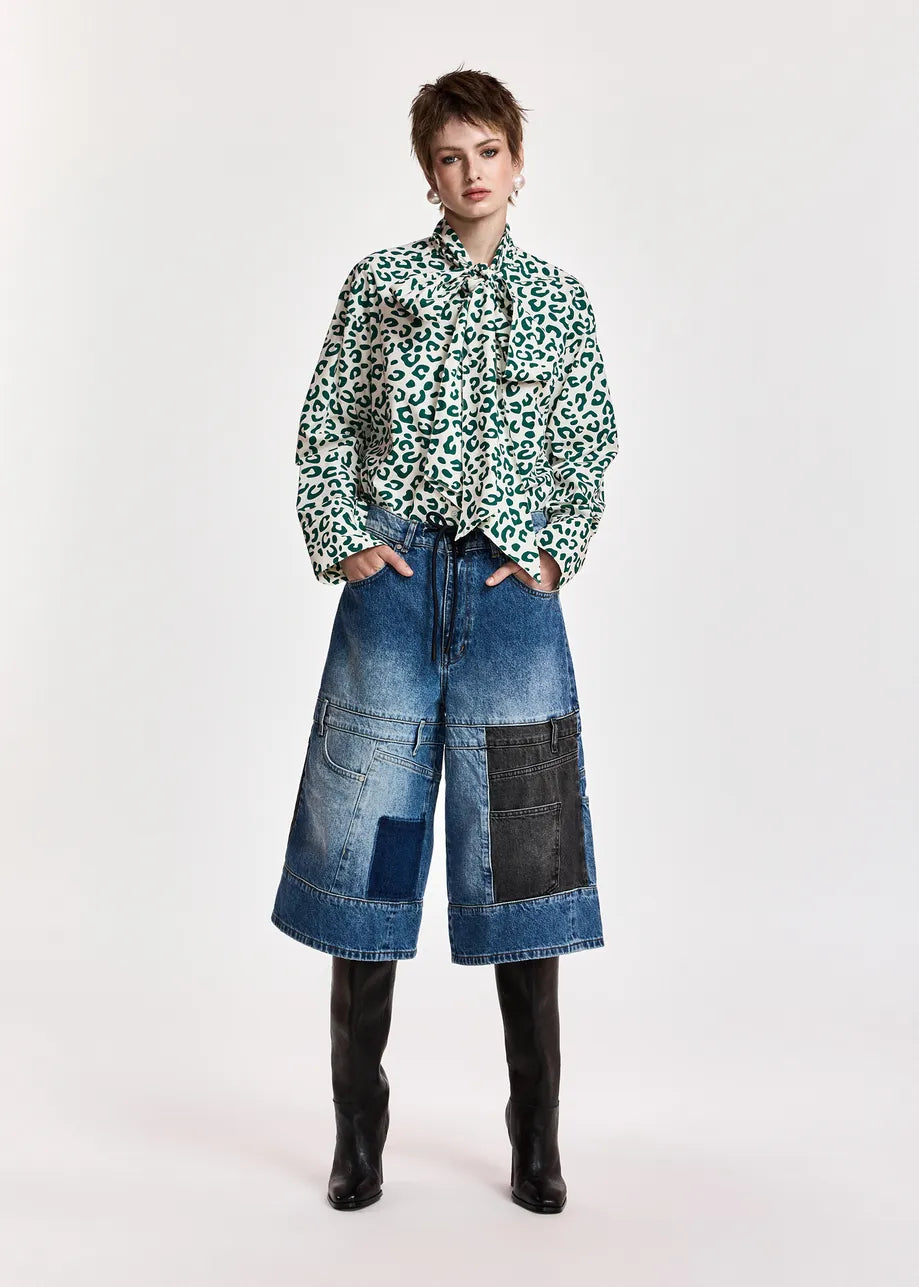 Essentiel Antwerp Khaleesi Off-White Pussy Bow Tie Shirt