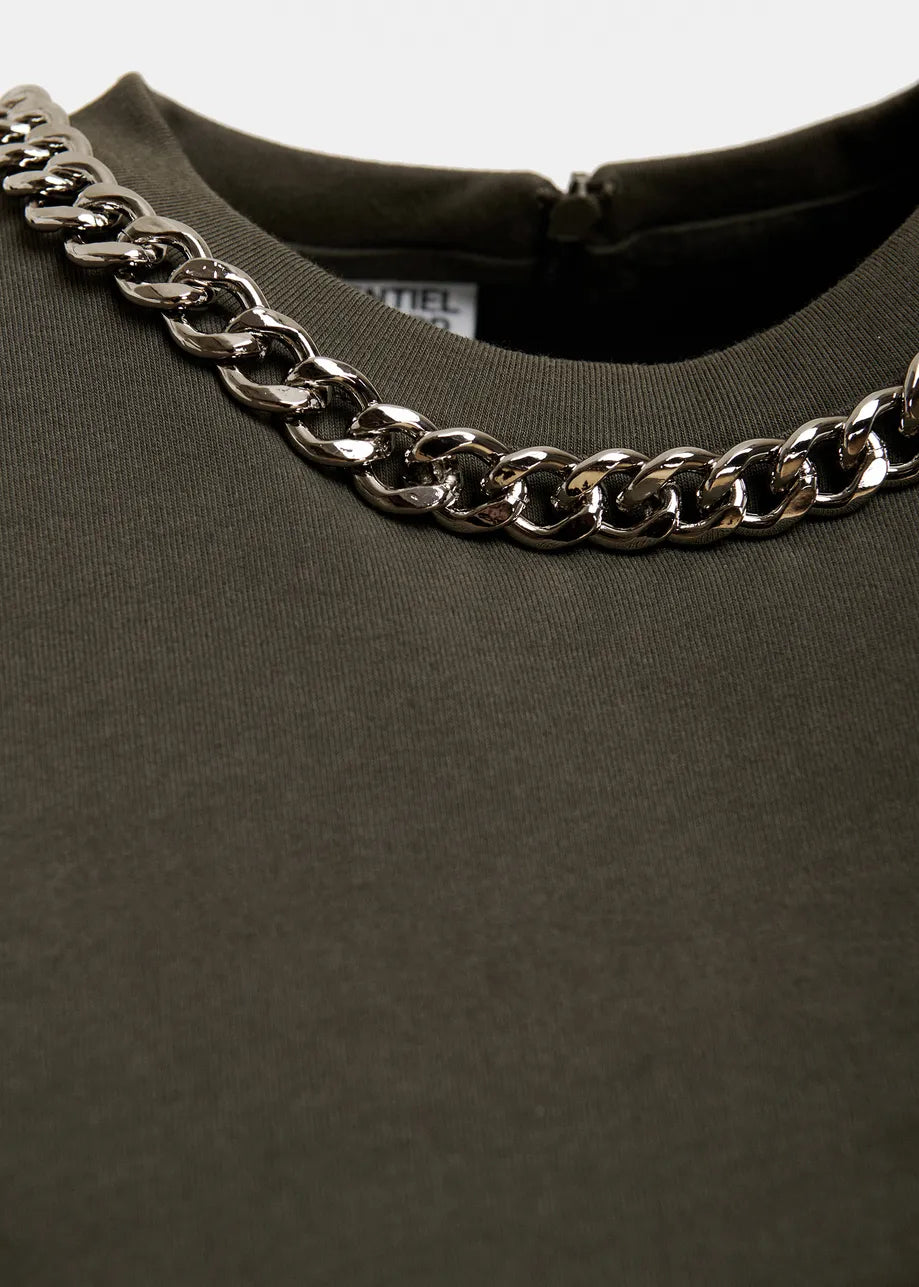 Essentiel Antwerp Klaim T-Shirt With Chain