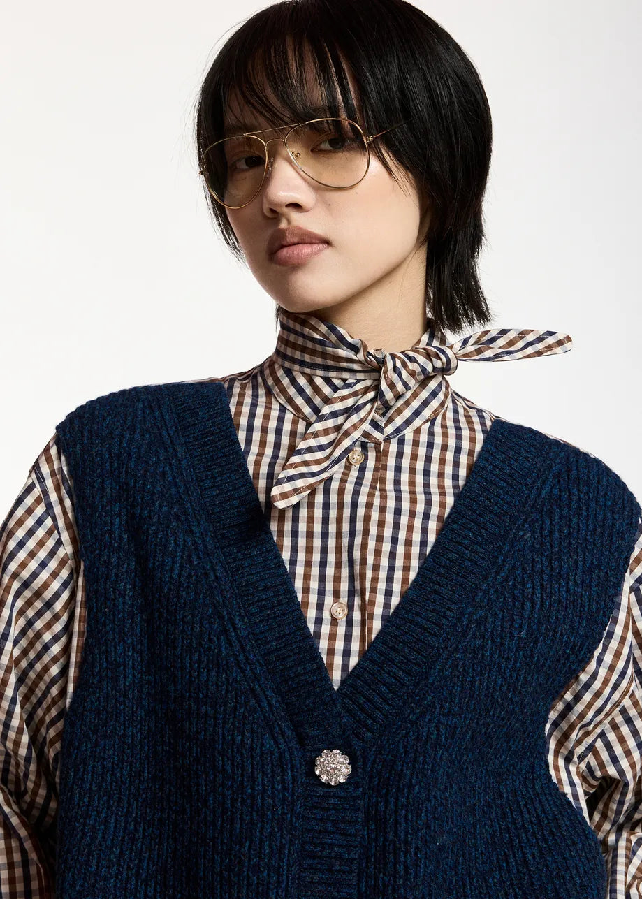 Essentiel Antwerp Kute Fabric Mix shirt