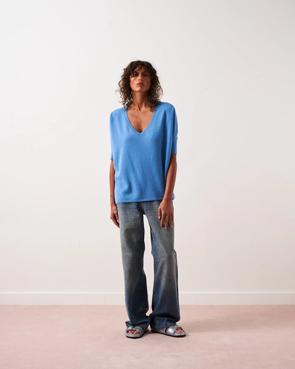 Absolut Cashmere Kate Pacific Blue Sweater