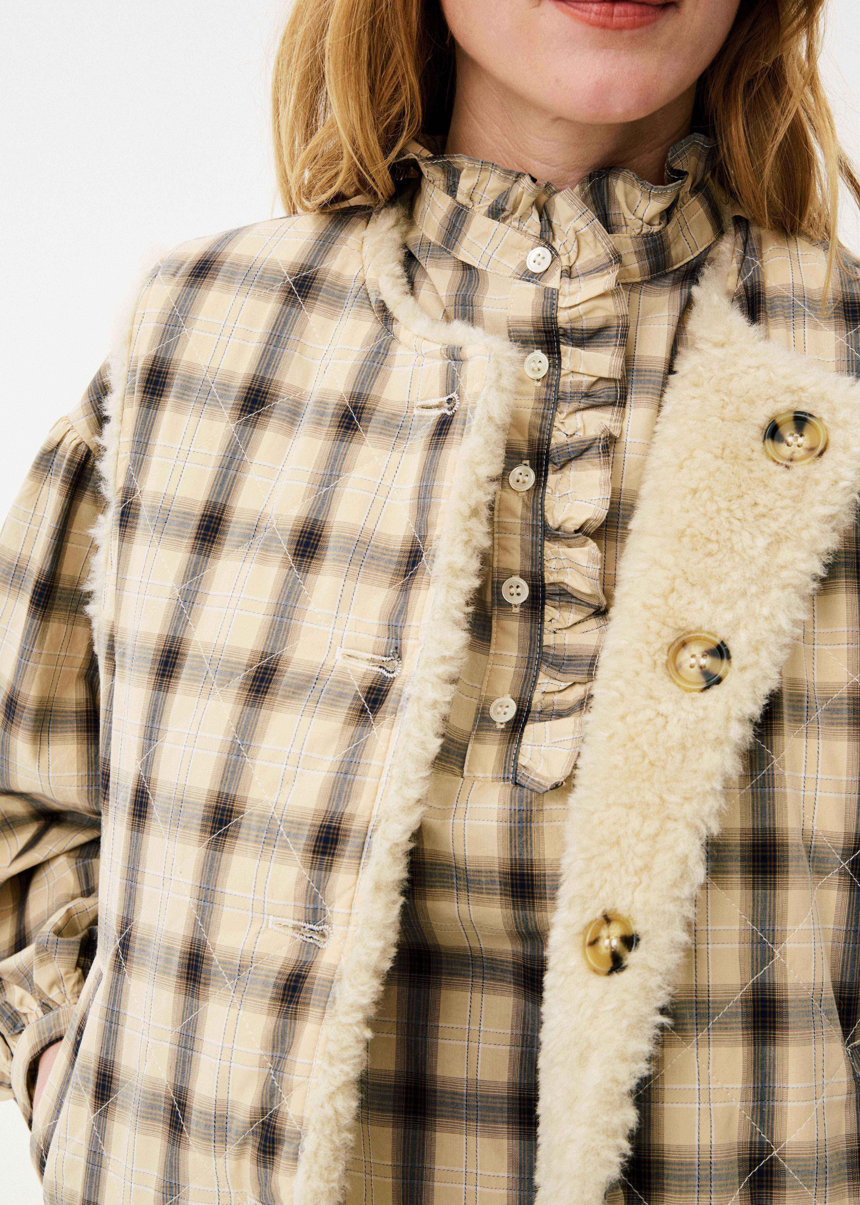 Maison Anana Alicia Beige Reversible Gilet 