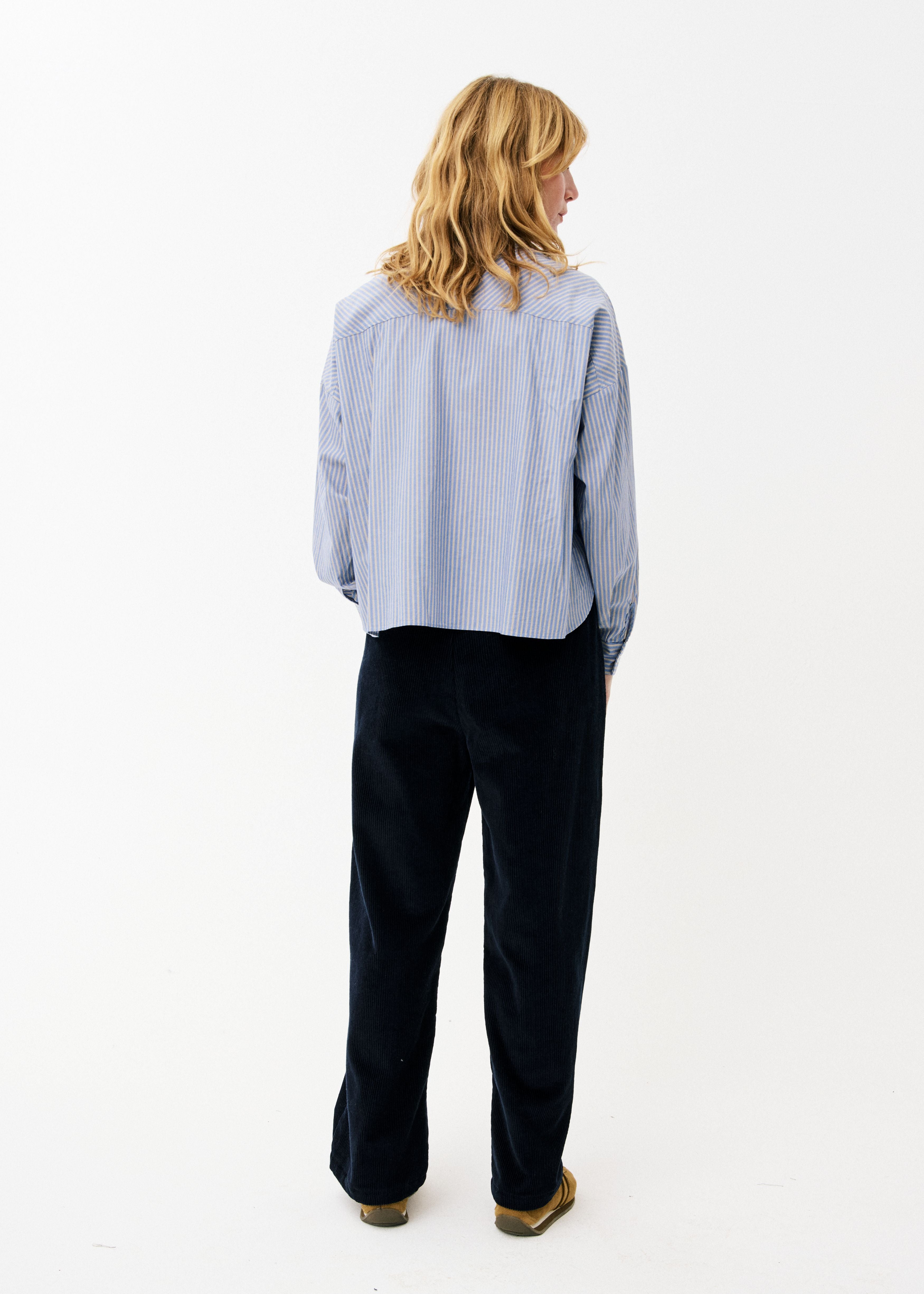 Maison Anana Blue Corduroy Lilya Trousers