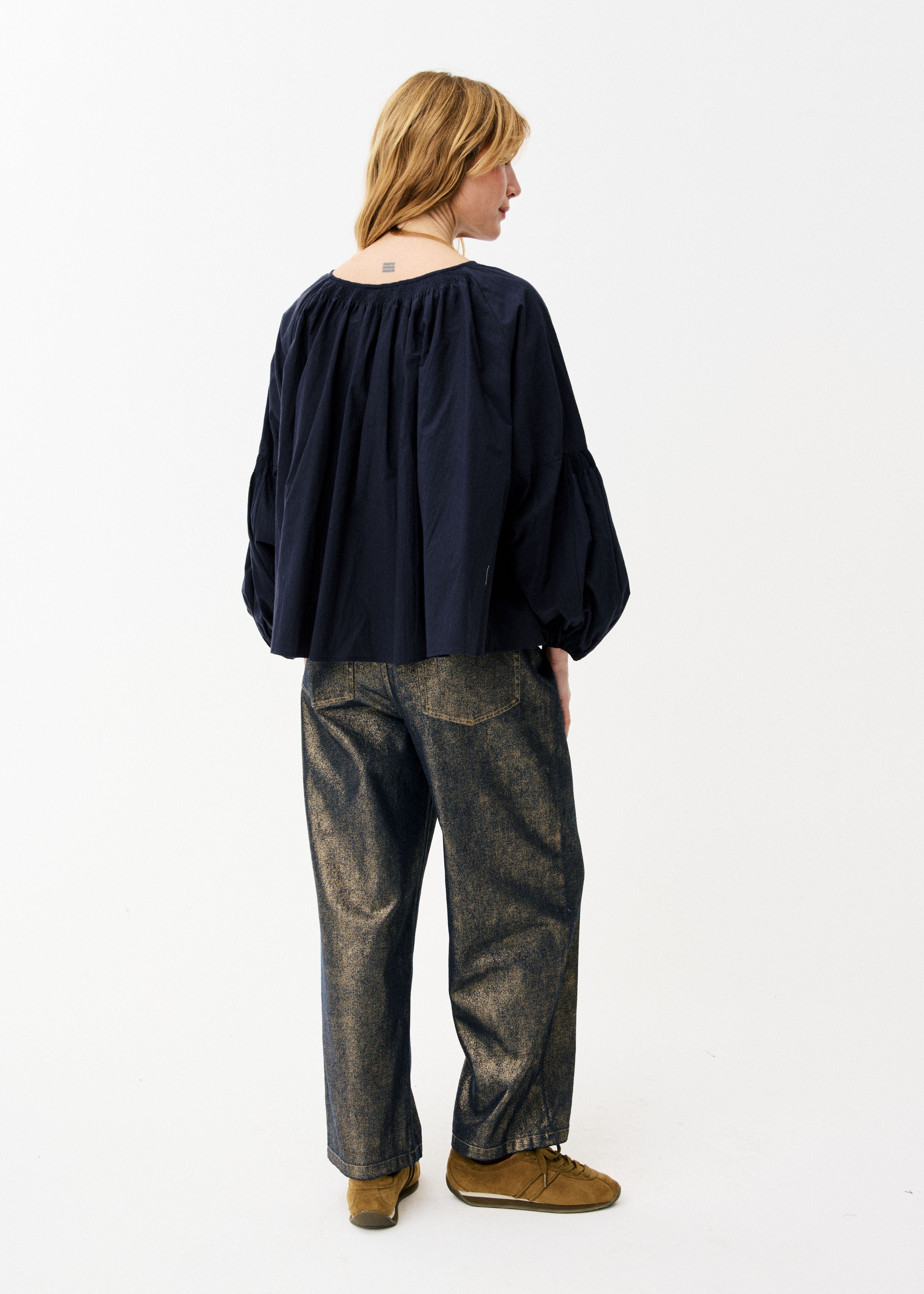 Maison Anana Blue Philise Blouse