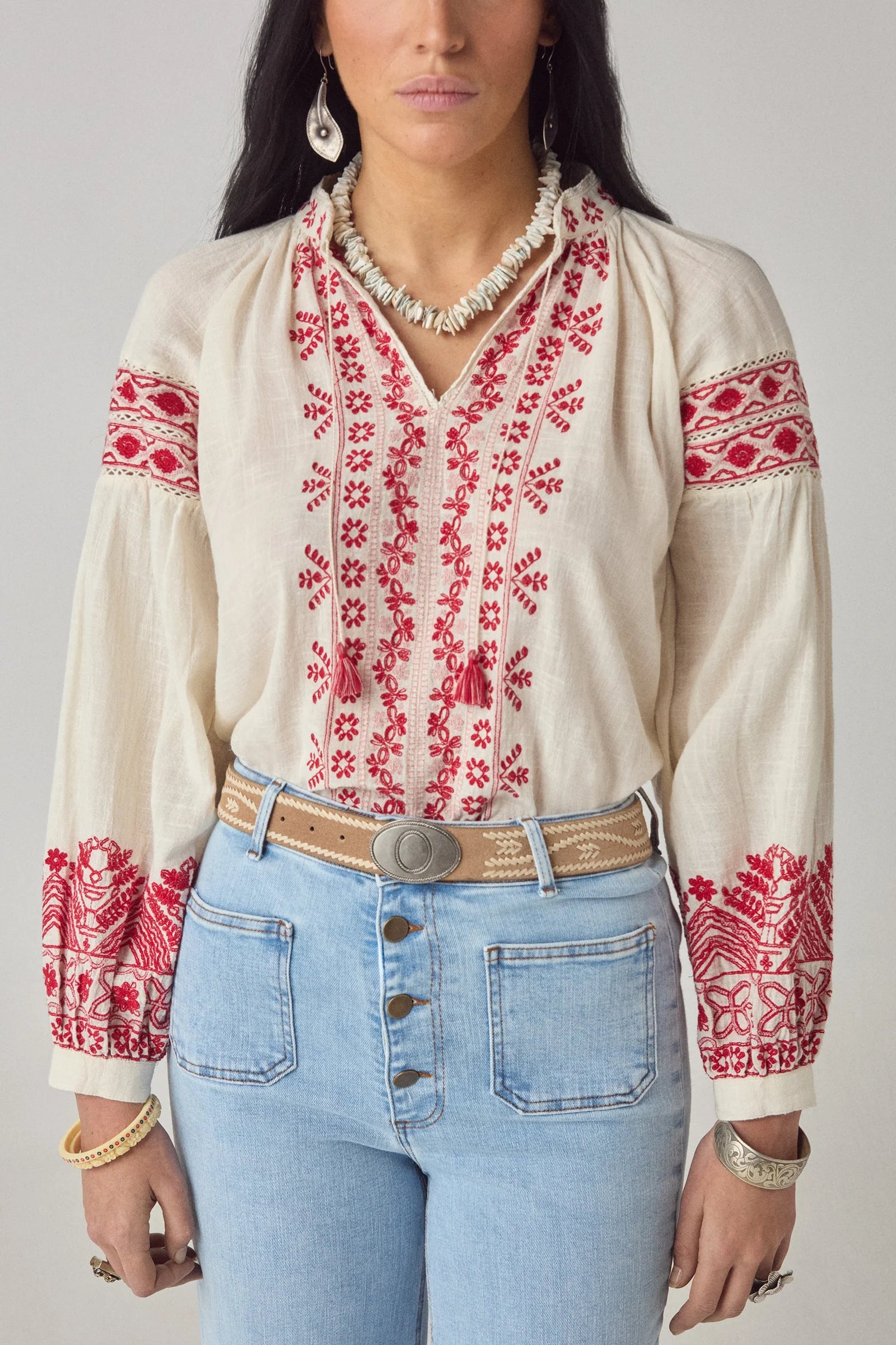 Maison Hotel Antonella Red Blouse