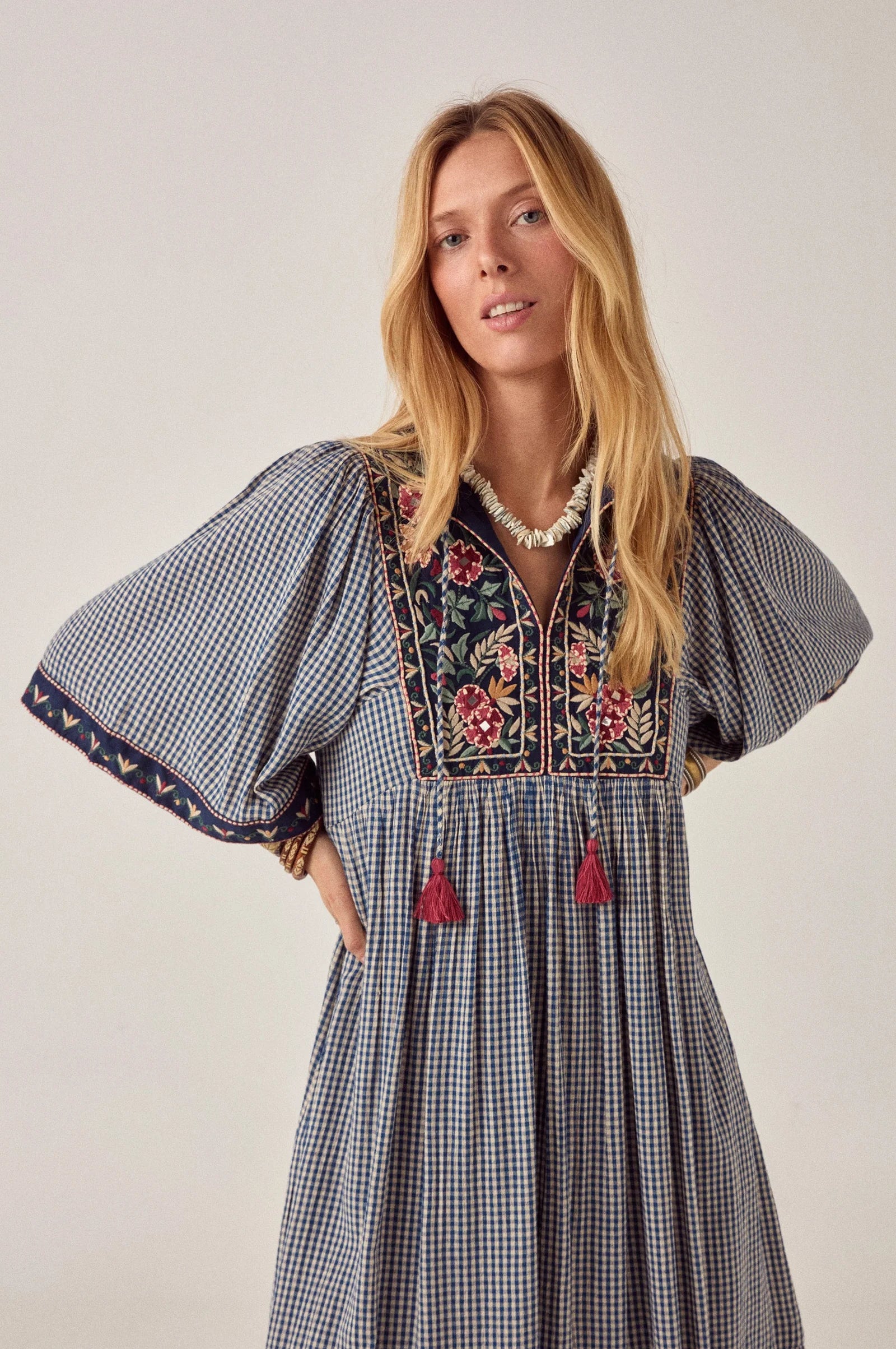 Maison Hotel Augusta Gingham Dress