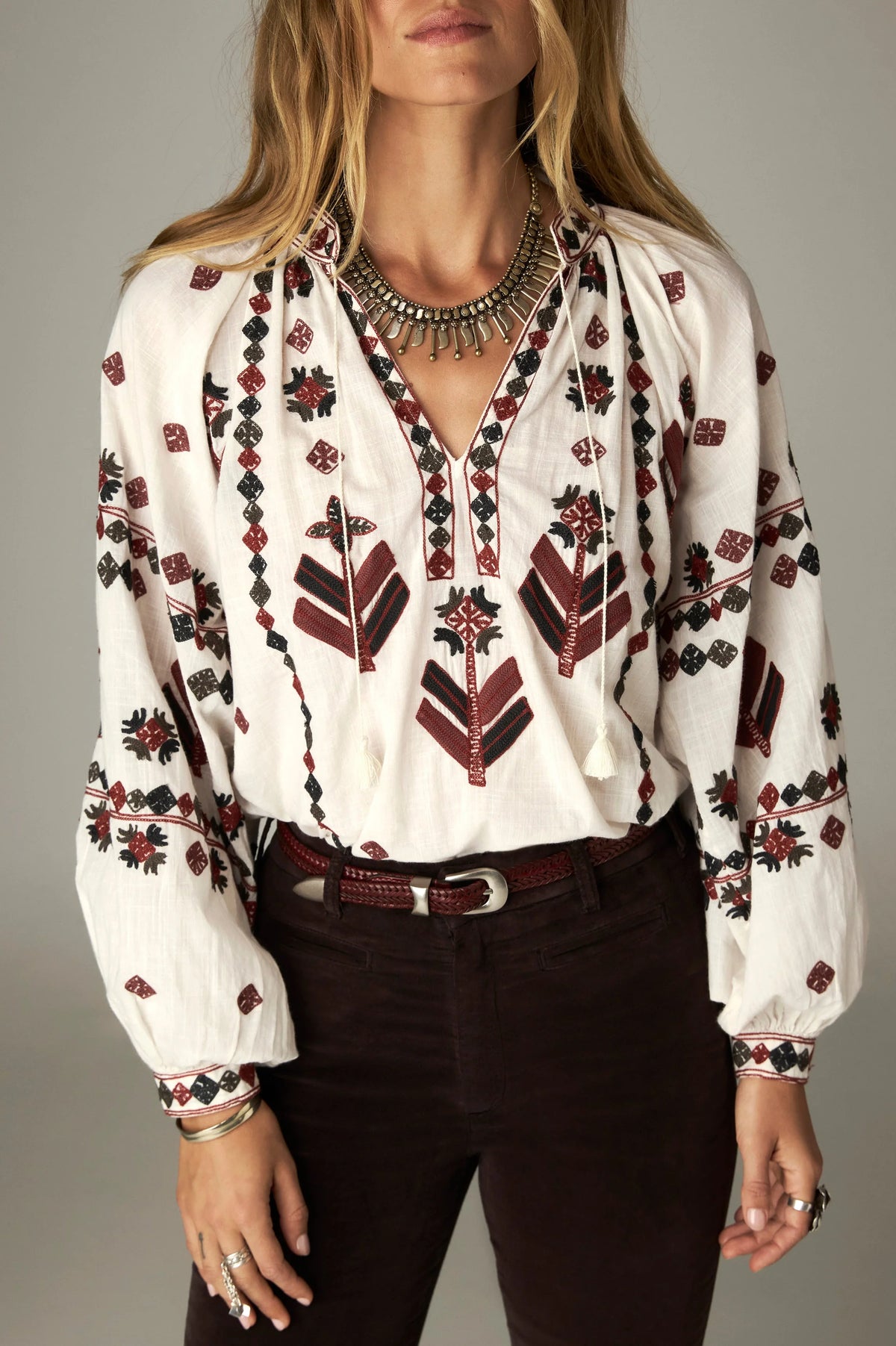 Maison Hotel Bone Blouse Arrows Robin