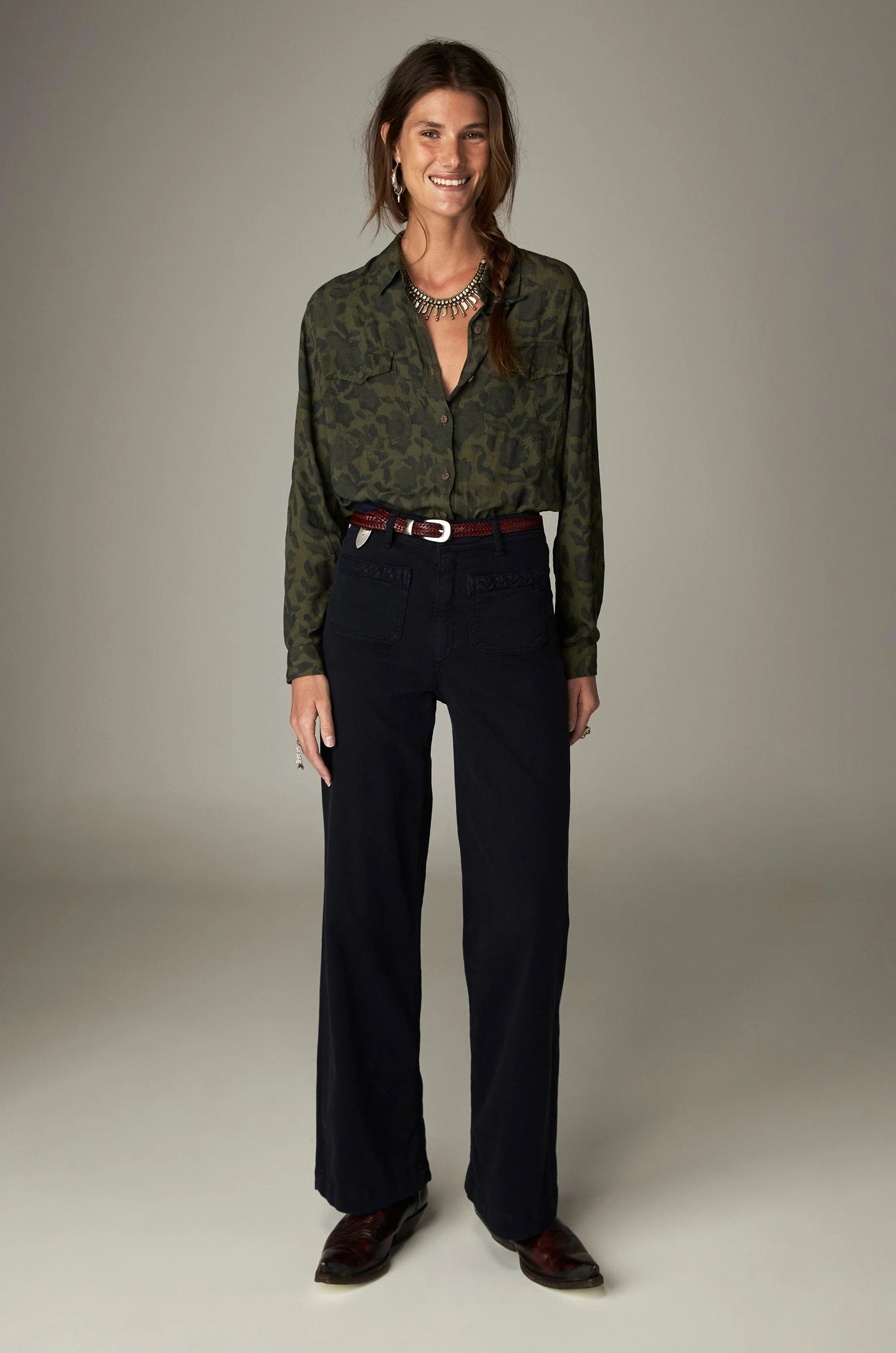 Maison Hotel Giuletta Navy Trouser