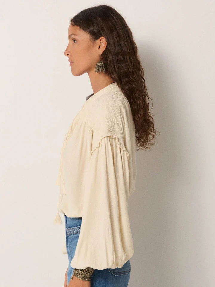 Maison Hotel Vega Soft Ecru Blouse