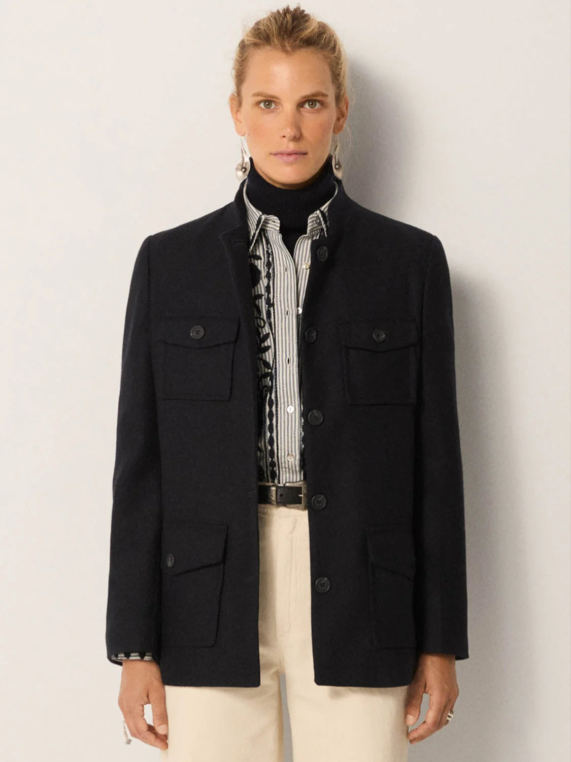 Maison Hotel Lucien Navy Jacket