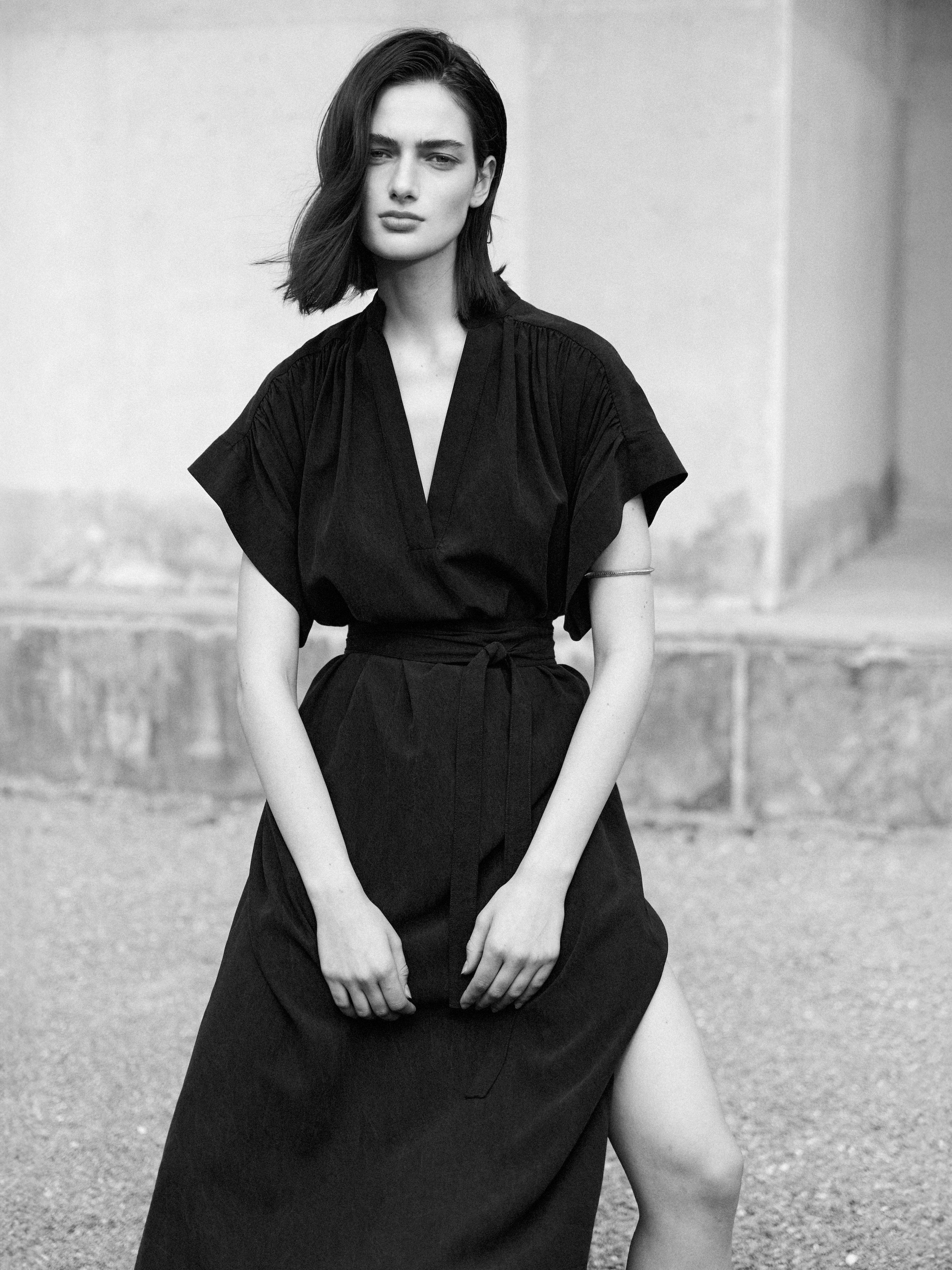 Milla Tencel Black Dress