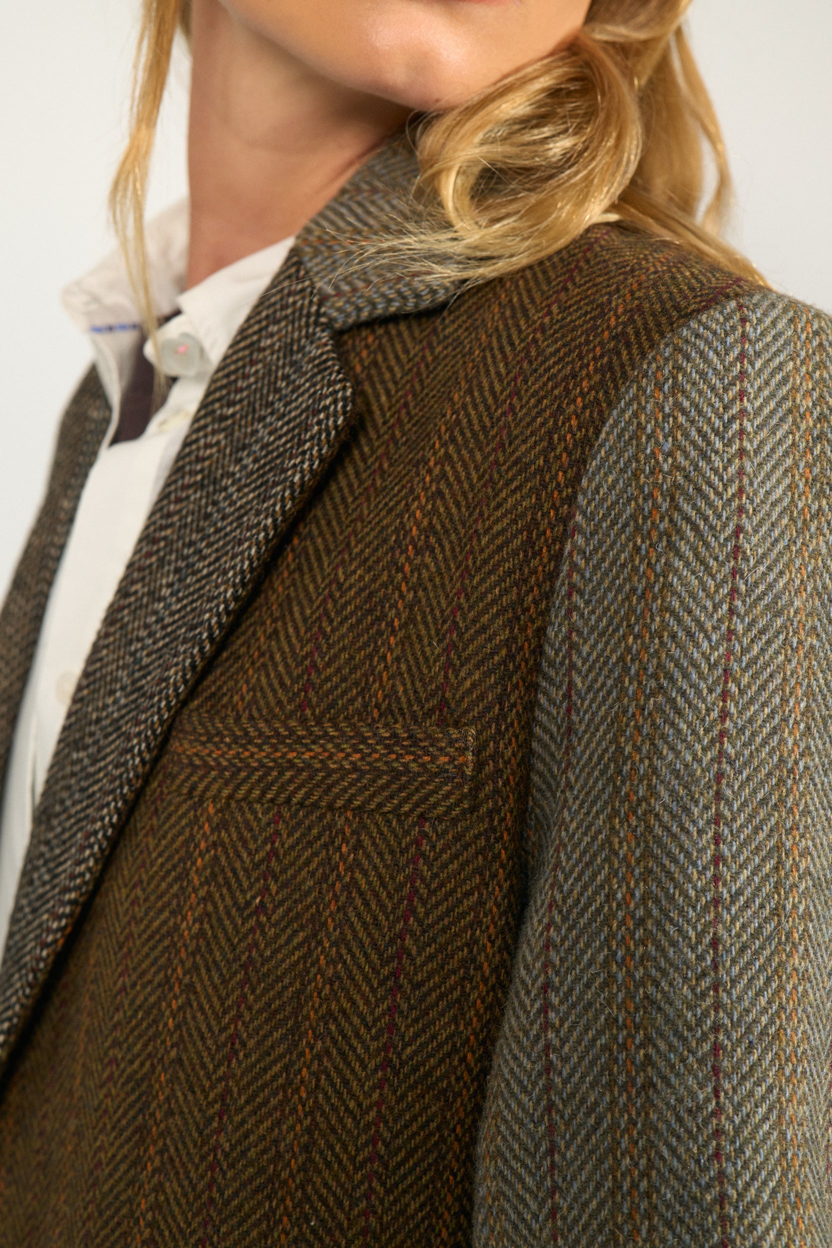 Numph Nuavey Herringbone Blazer