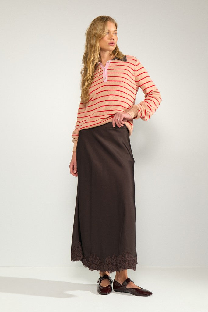 Numph Nunadine Satin Skirt