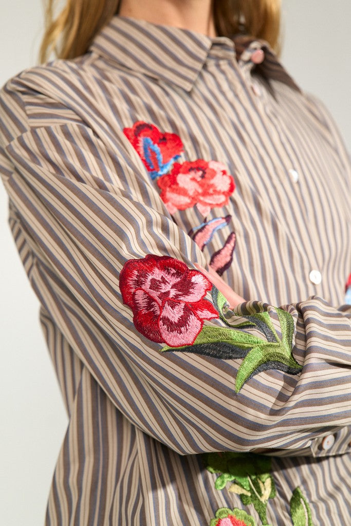 Numph Nukacey Embroidery Shirt