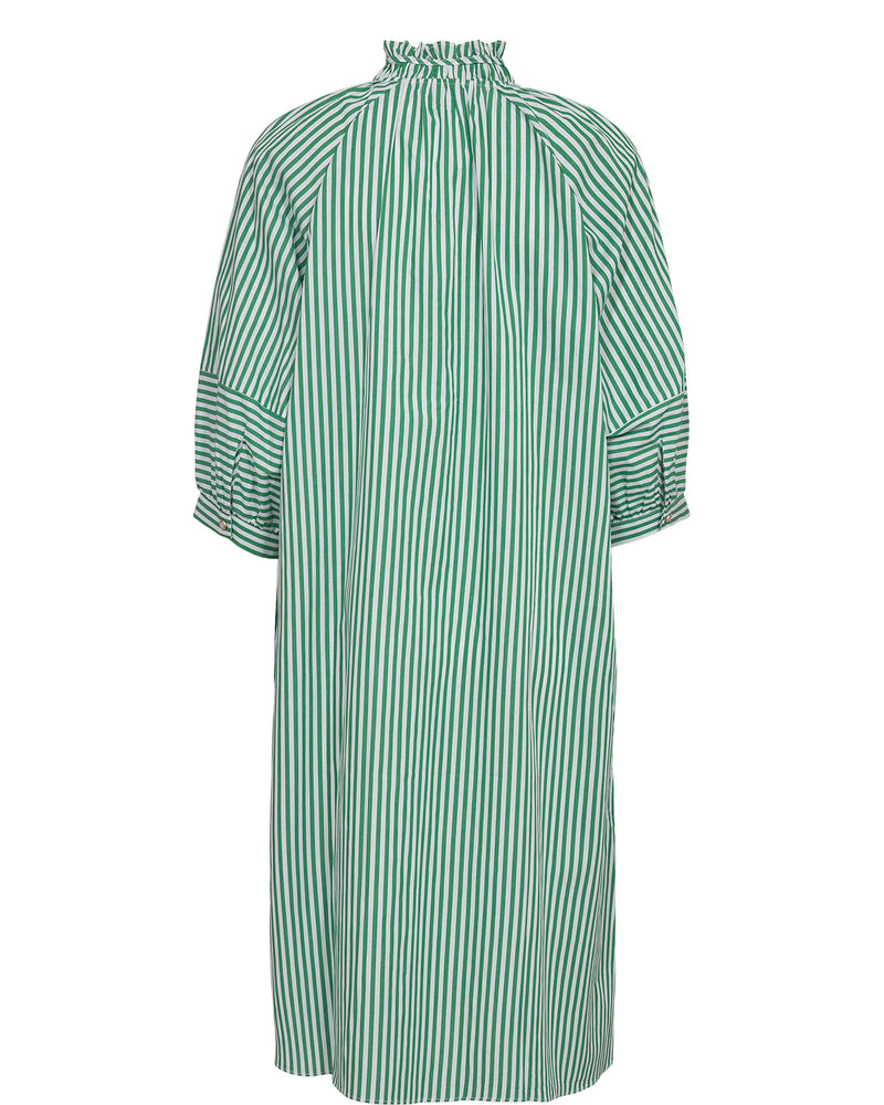 Numph Nuerica Green Stripe Dress