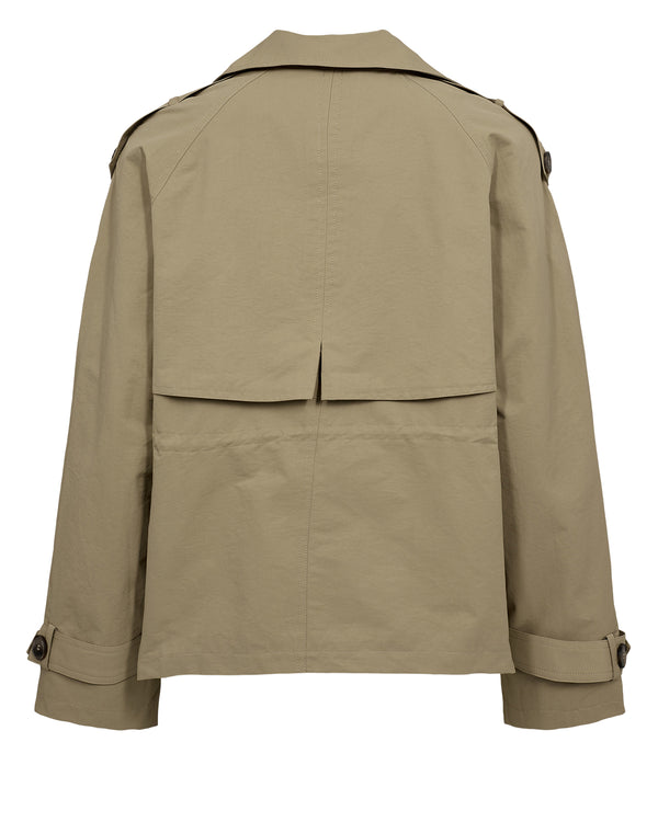 Numph Nufay Cropped Trench Coat
