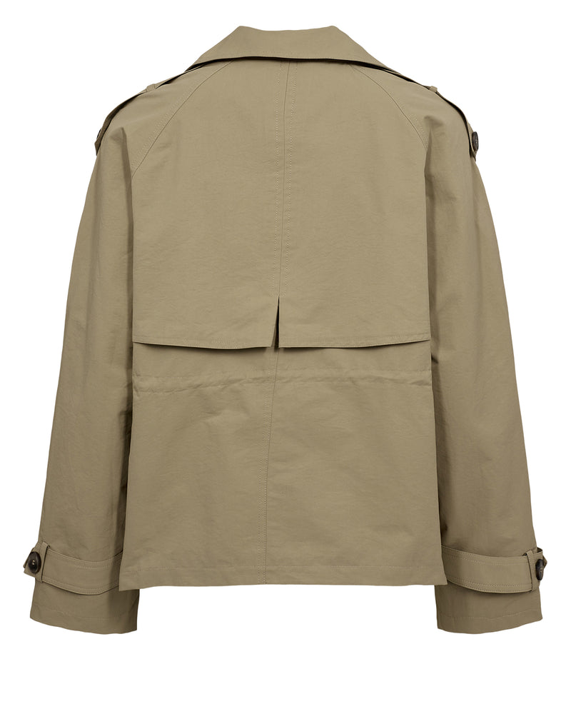 Numph Nufay Cropped Trench Coat