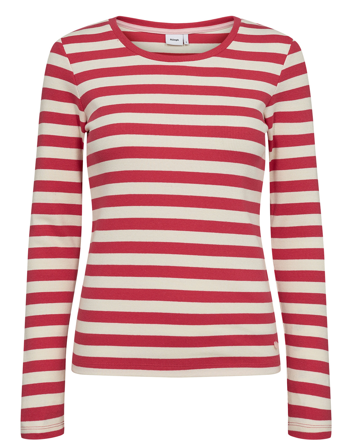 Numph Numixie Geranium Striped Tee