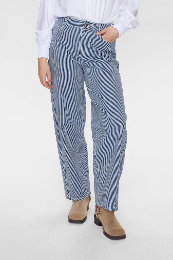 Numph Nuerina Striped Jeans