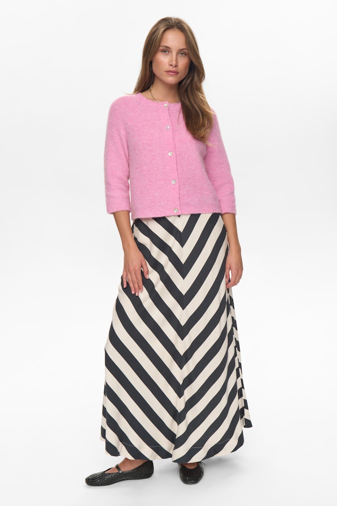 Numph Nuriette Selma Rib Pink Cardigan