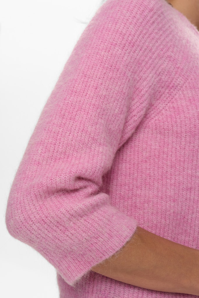 Numph Nuriette Selma Rib Pink Cardigan