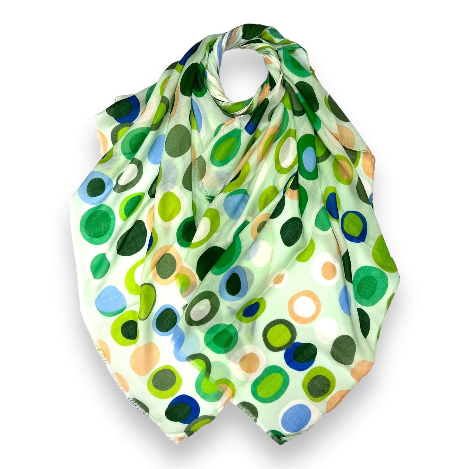 Precious Retro Dots Print Scarf