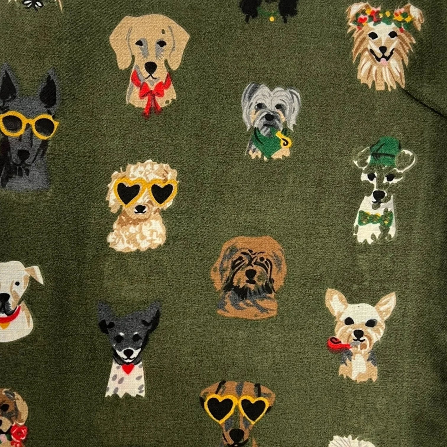 Precious Festive Dogs Scarf