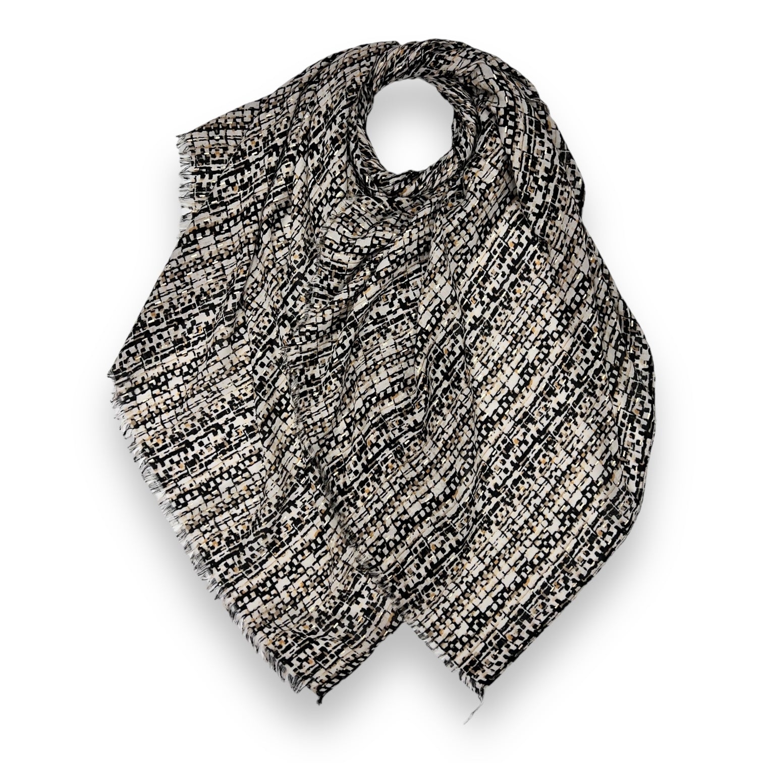 Precious Zip Print Scarf