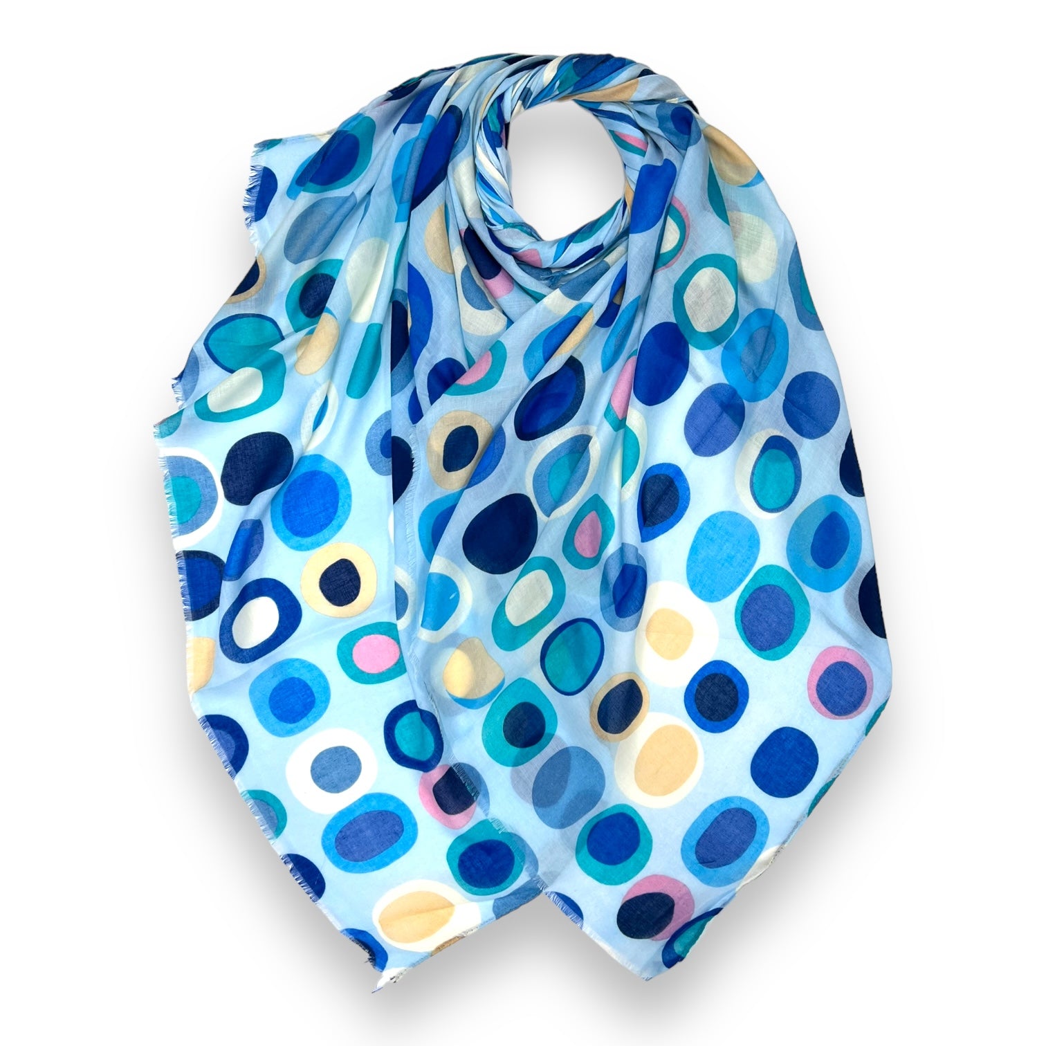 Precious Retro Dots Print Scarf