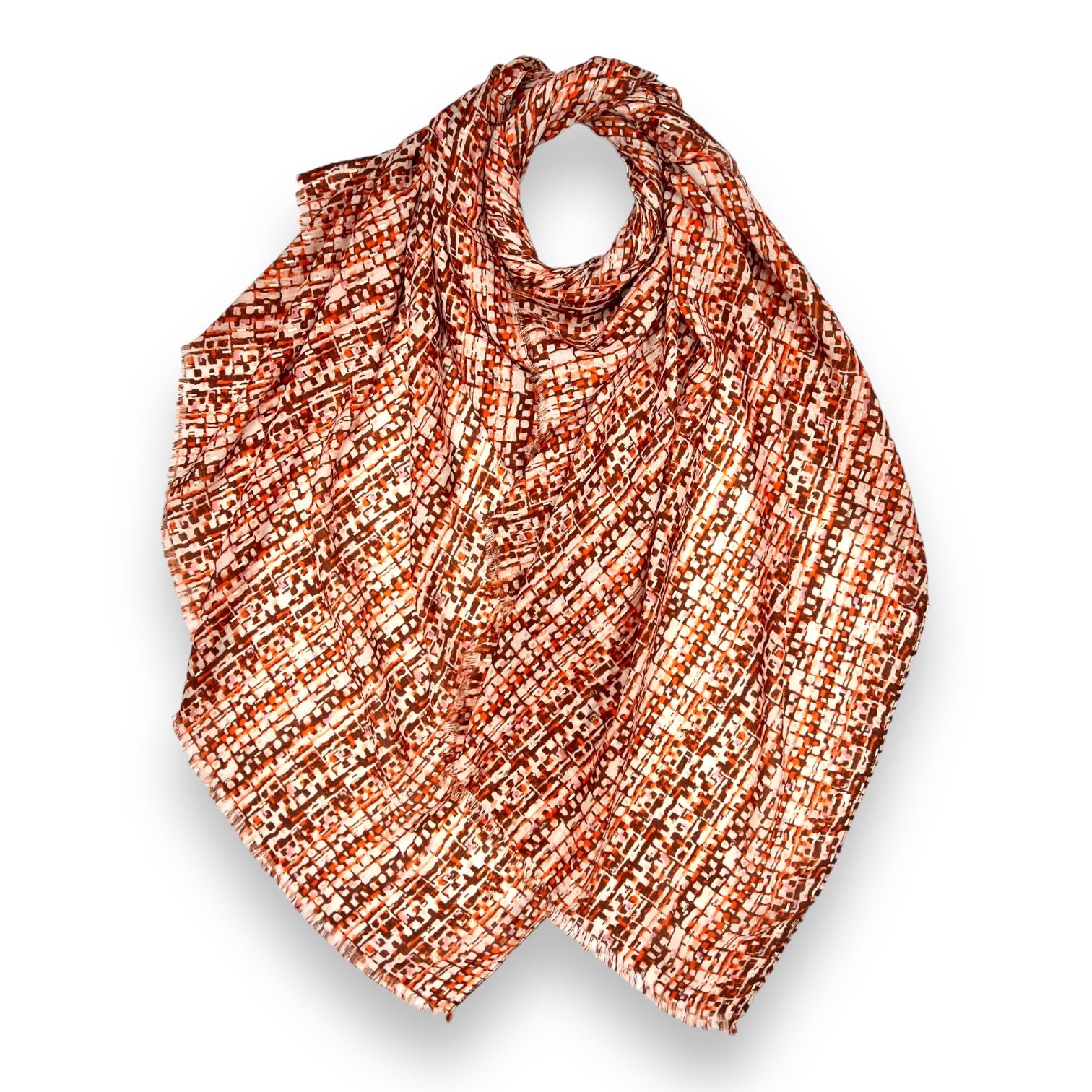 Precious Zip Print Scarf