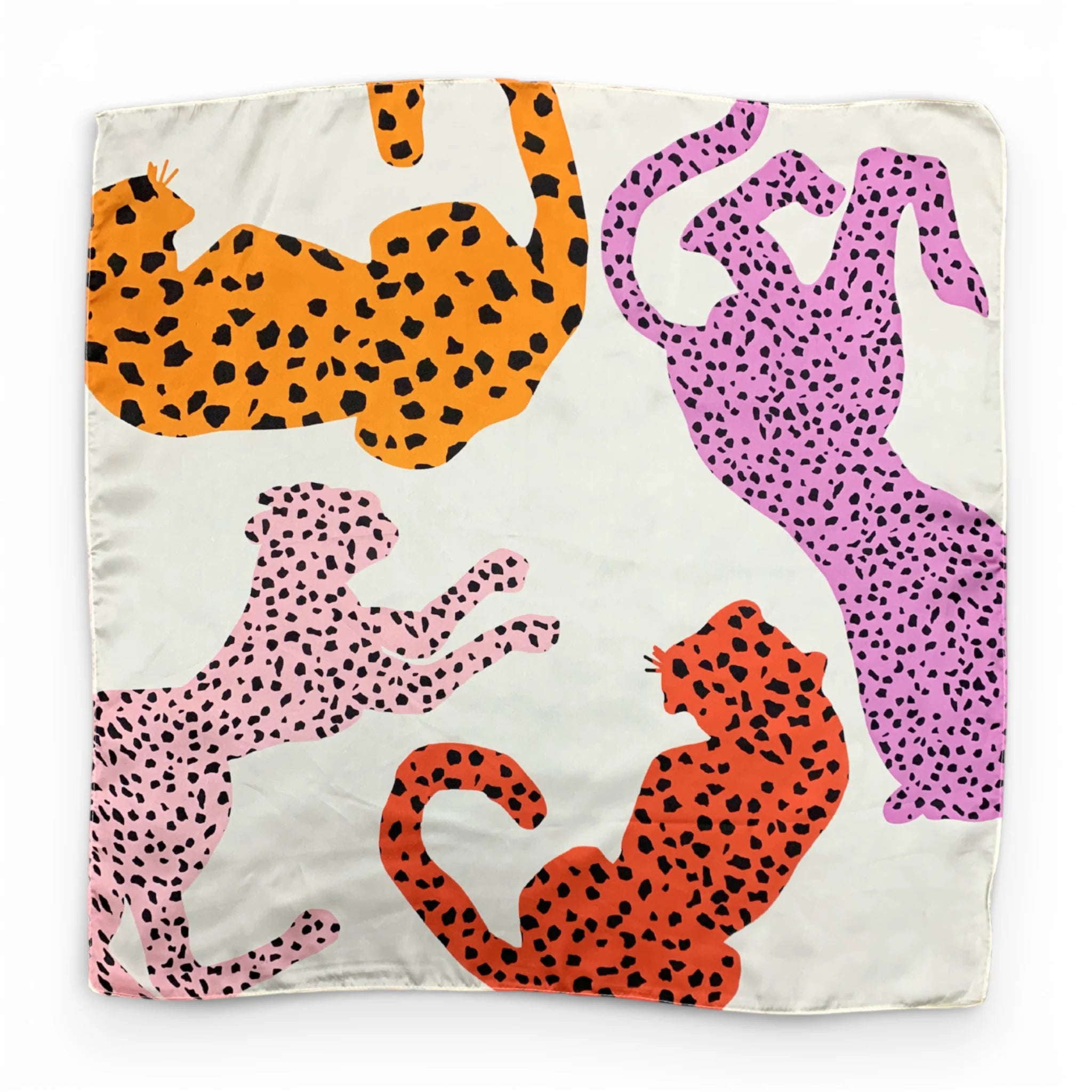 Precious Cheetah Square Silk Touch Scarf