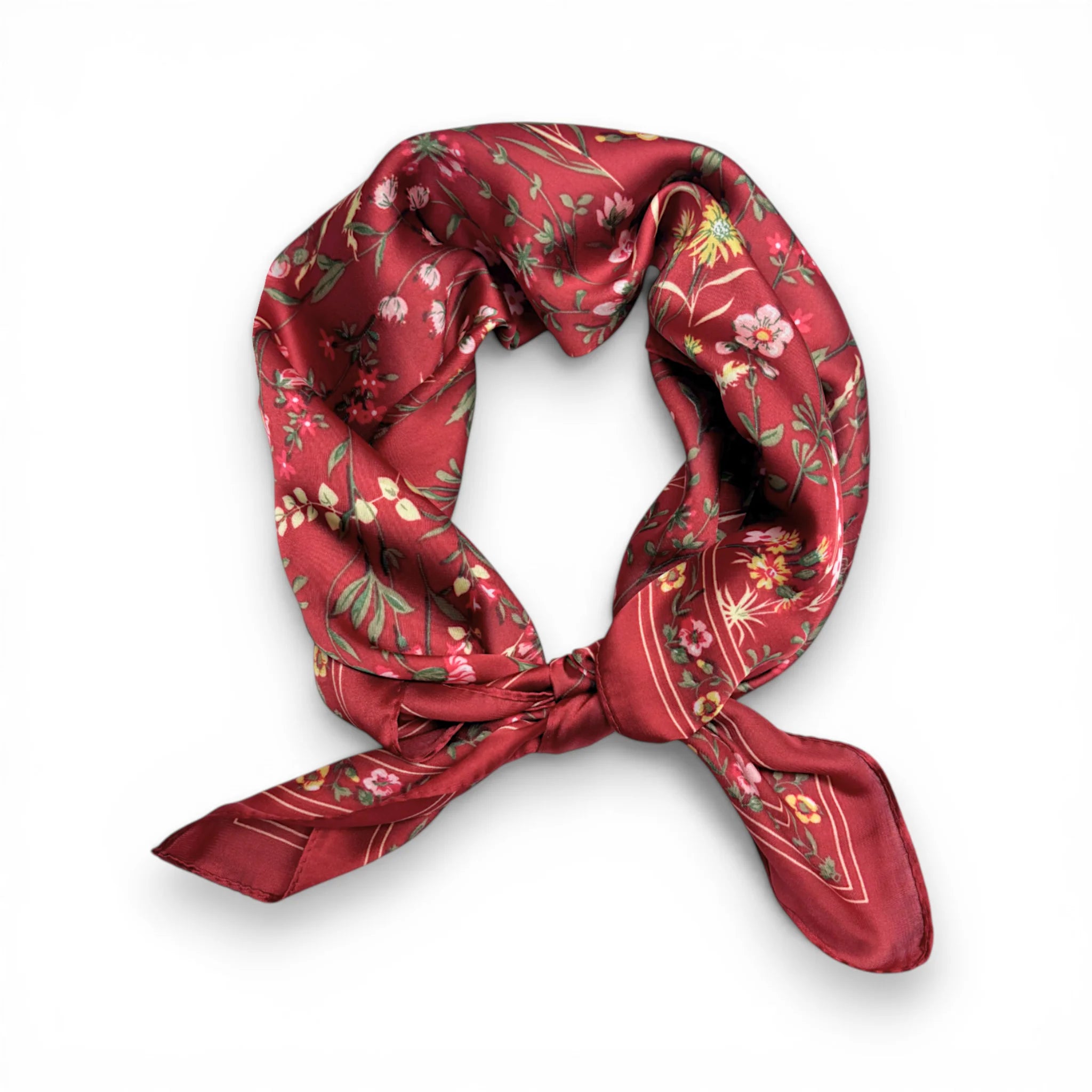 Precious Triangle Meadow Bloom Silk Touch Scarf