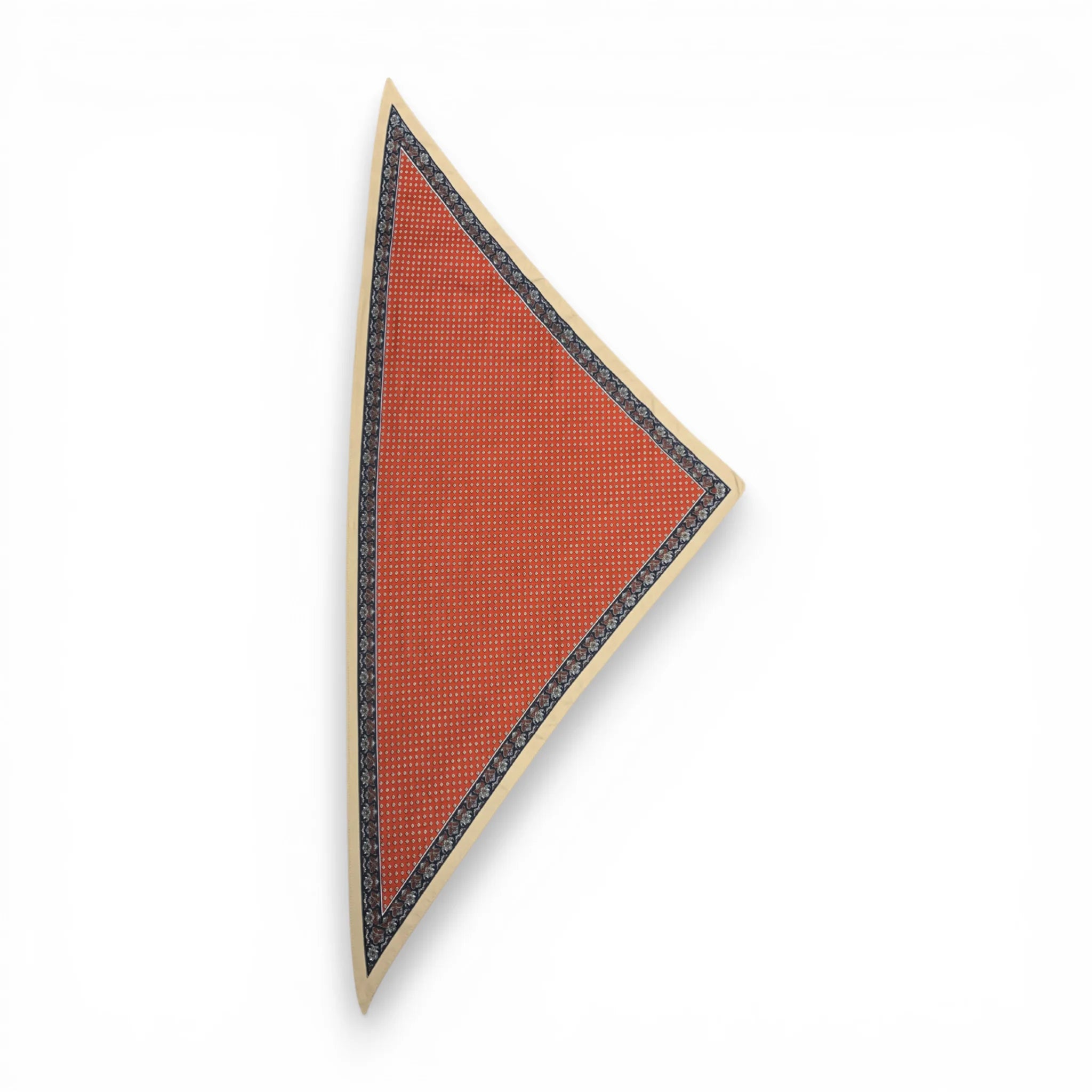 Precious Rust Triangle Silky Dotted Scarf