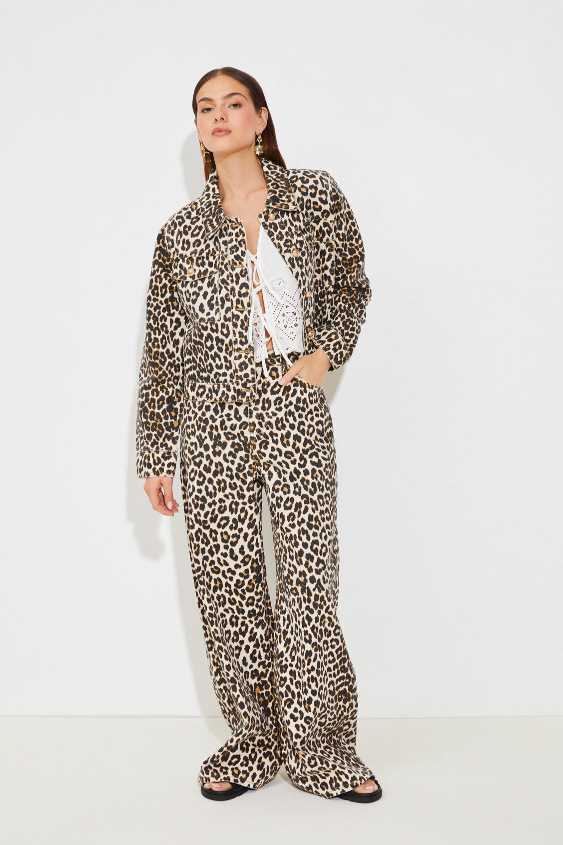 Suncoo Djack Leopard Print Jacket