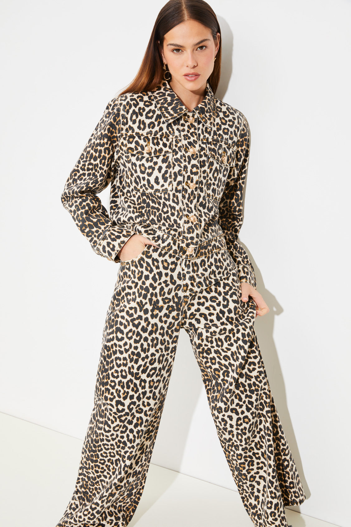 Suncoo Djack Leopard Print Jacket